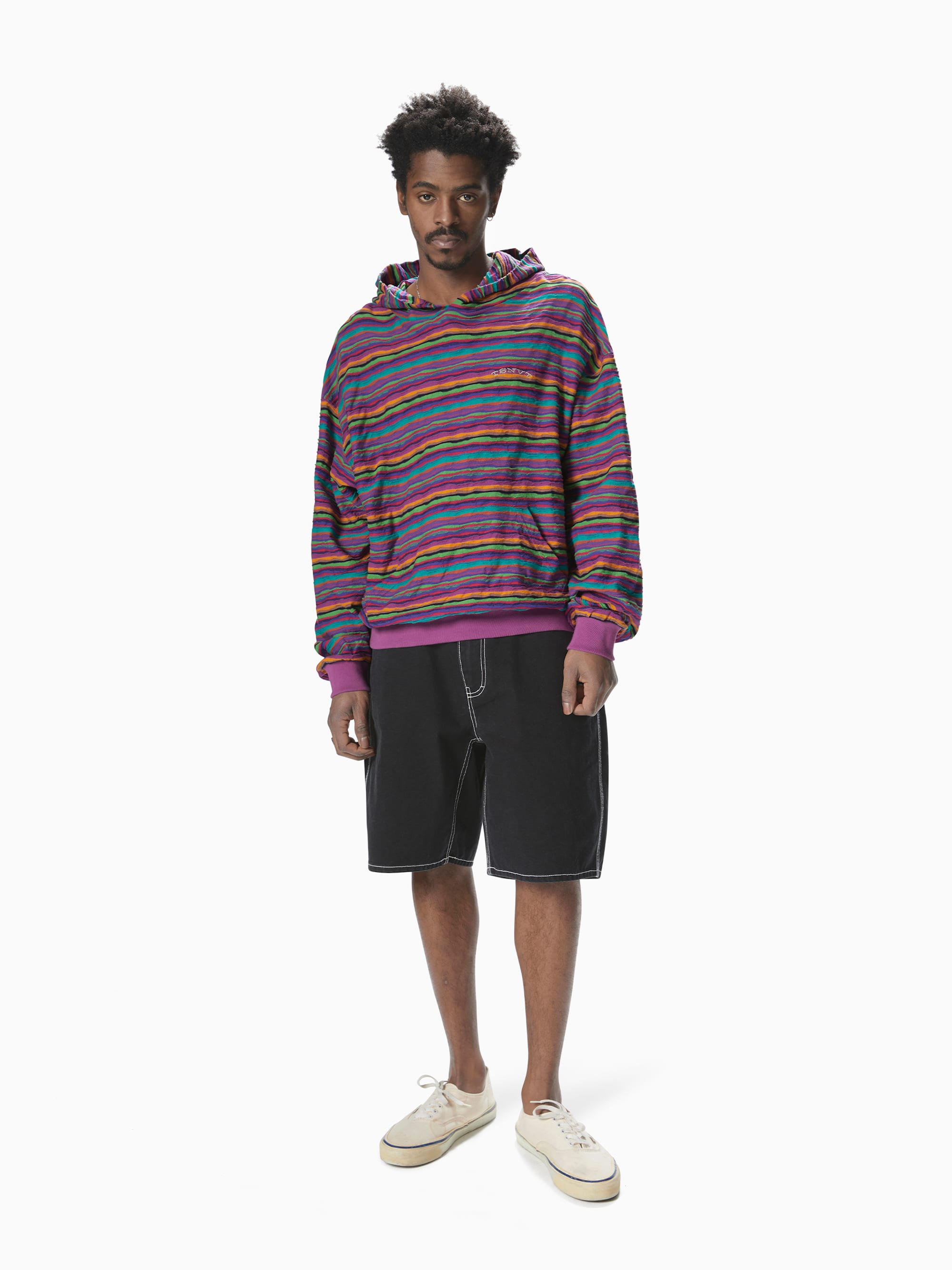 thisisneverthat - Wave Jacquard Hoodie (Violet) product image 4 | TRAB K-Fashion Australia