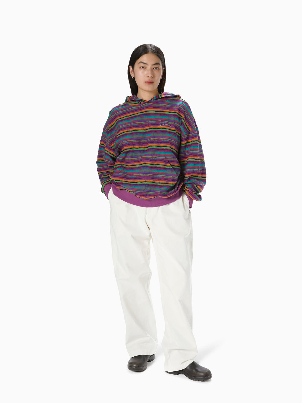 thisisneverthat - Wave Jacquard Hoodie (Violet) product image 5 | TRAB K-Fashion Australia