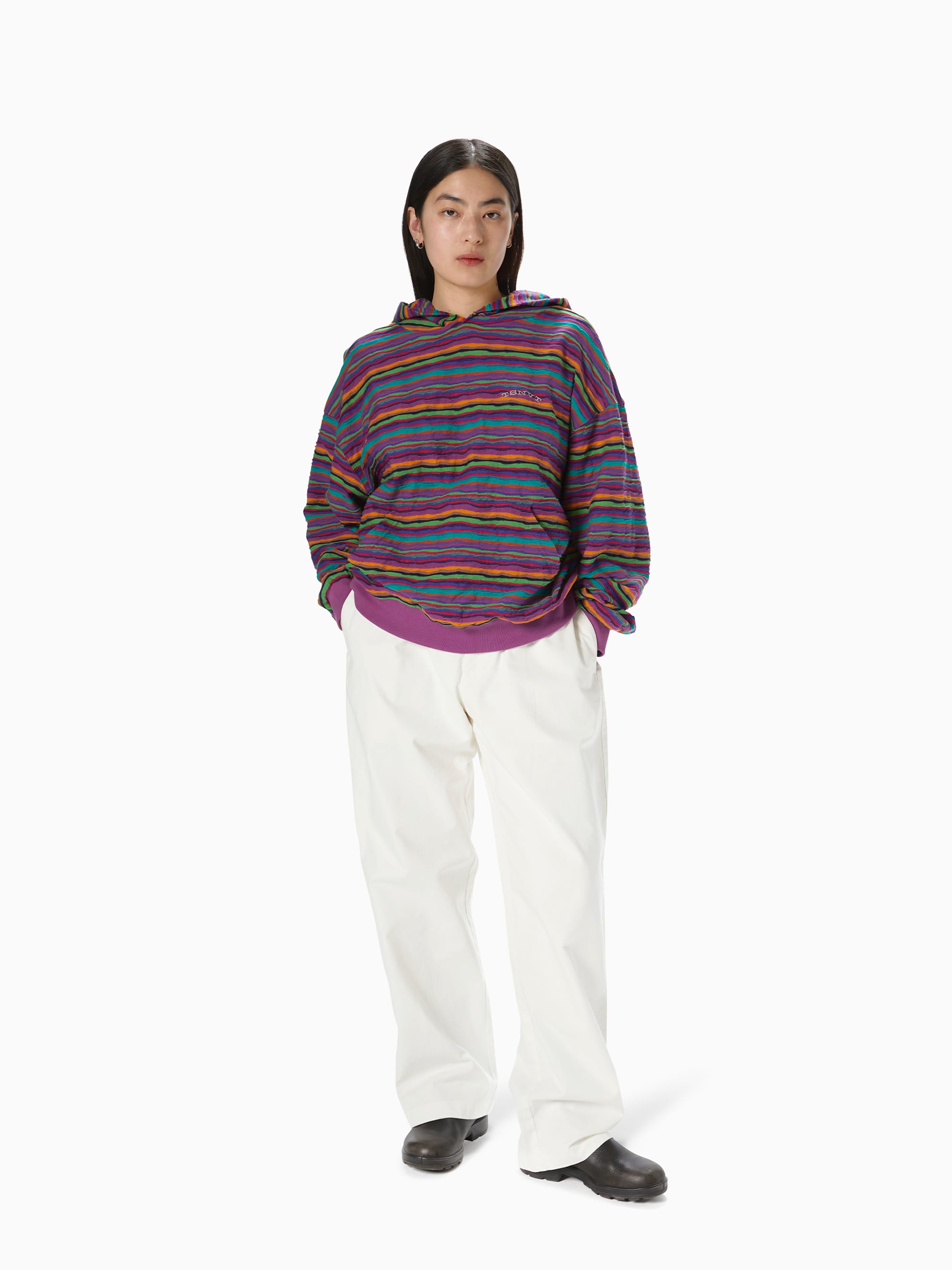 thisisneverthat - Wave Jacquard Hoodie (Violet) product image 5 | TRAB K-Fashion Australia
