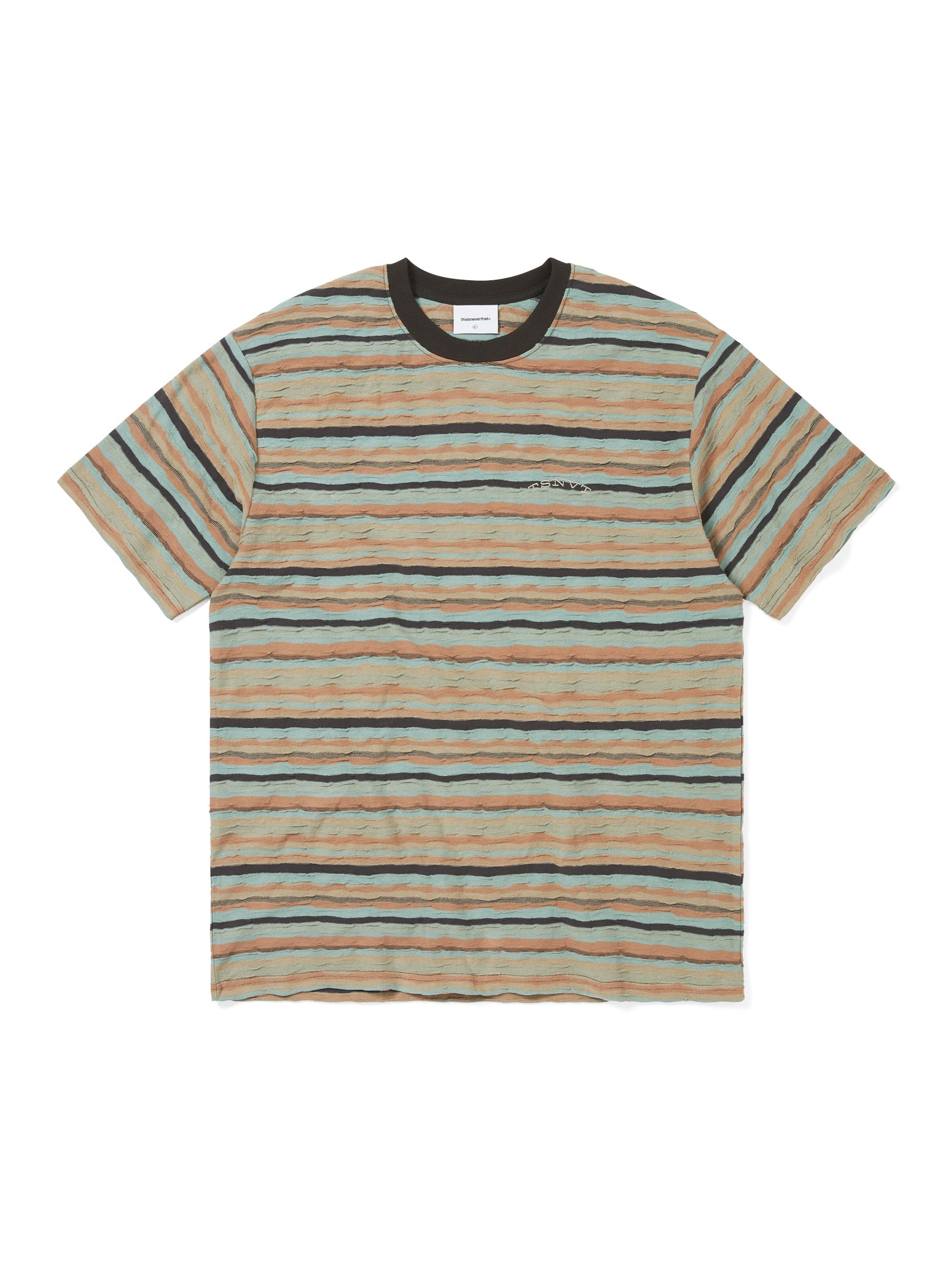 thisisneverthat - Wave Jacquard Tee (Orange) product image 1 | TRAB K-Fashion Australia