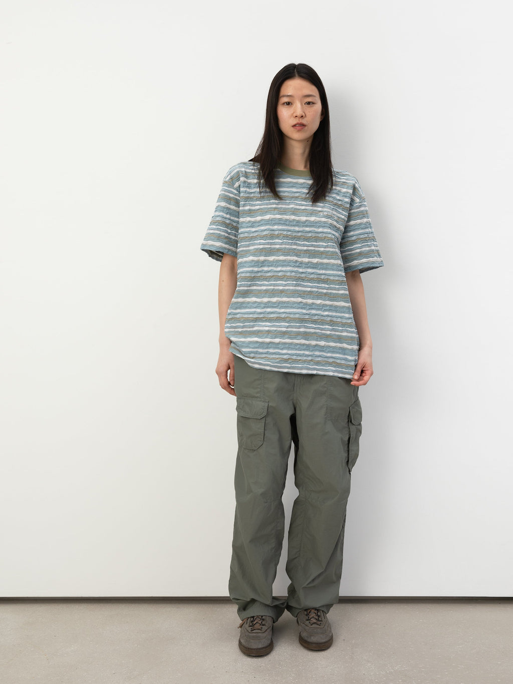thisisneverthat - Wave Jacquard Tee (Blue) product image 4 | TRAB K-Fashion Australia