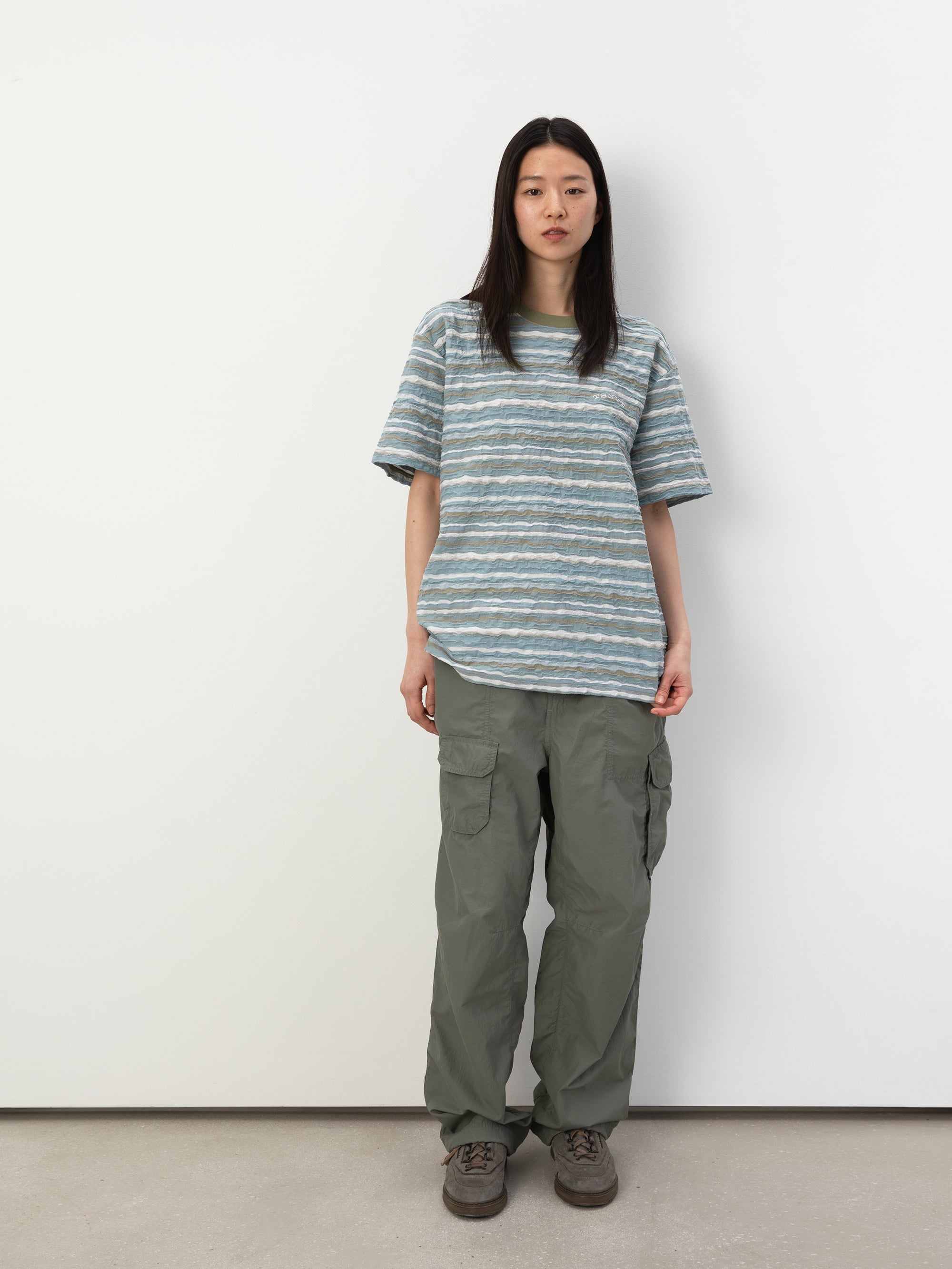 thisisneverthat - Wave Jacquard Tee (Blue) product image 4 | TRAB K-Fashion Australia