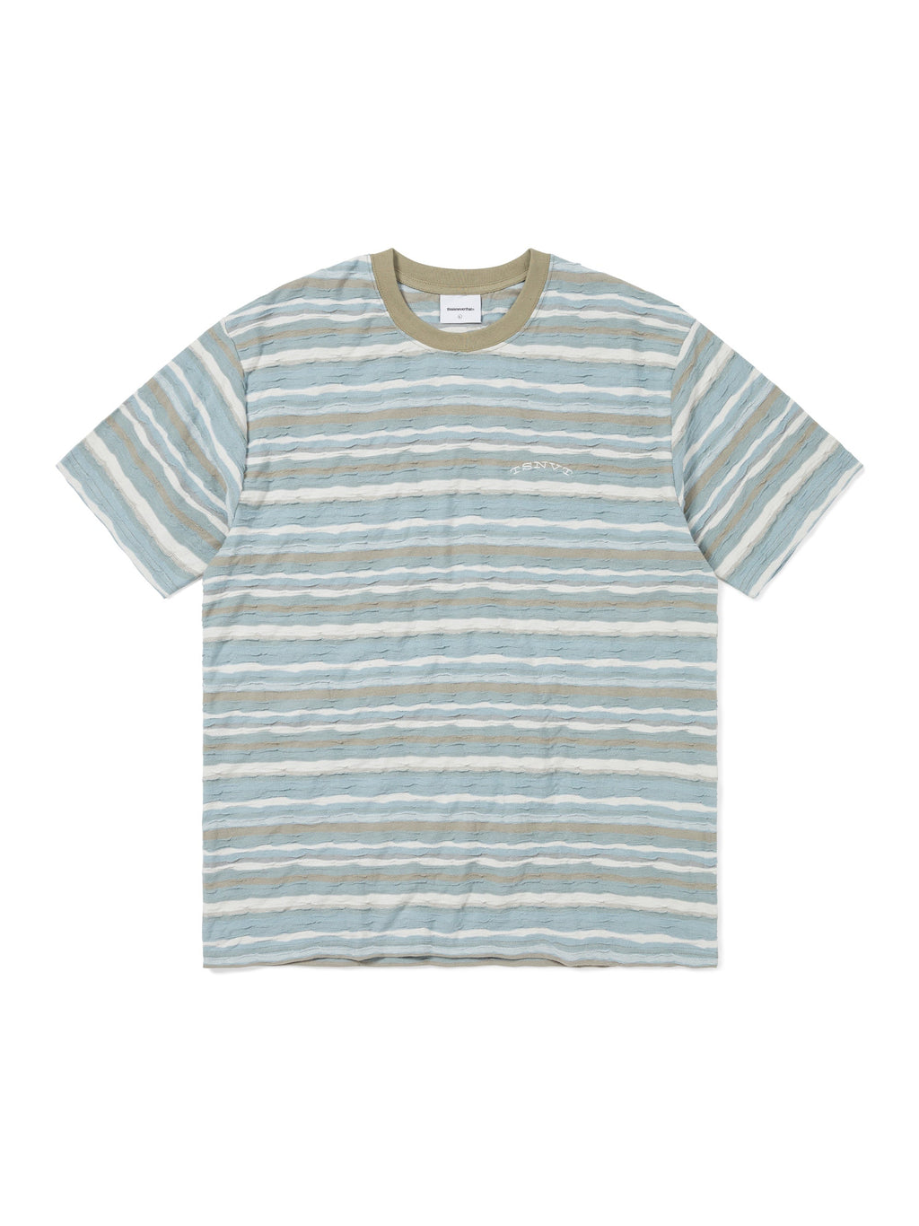 thisisneverthat - Wave Jacquard Tee (Blue) product image 1 | TRAB K-Fashion Australia