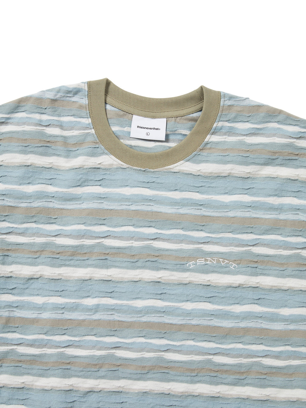 thisisneverthat - Wave Jacquard Tee (Blue) product image 2 | TRAB K-Fashion Australia