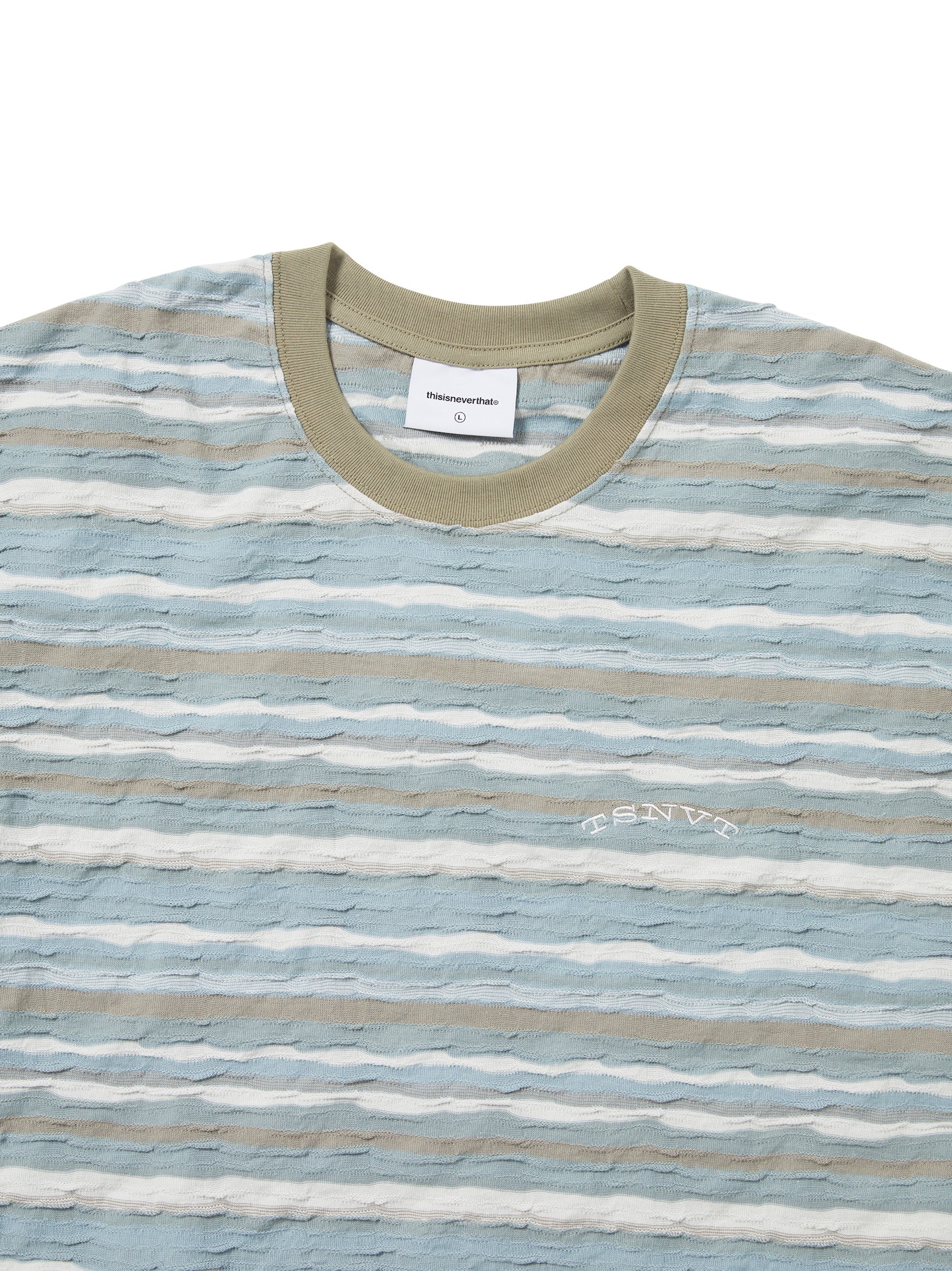 thisisneverthat - Wave Jacquard Tee (Blue) product image 2 | TRAB K-Fashion Australia