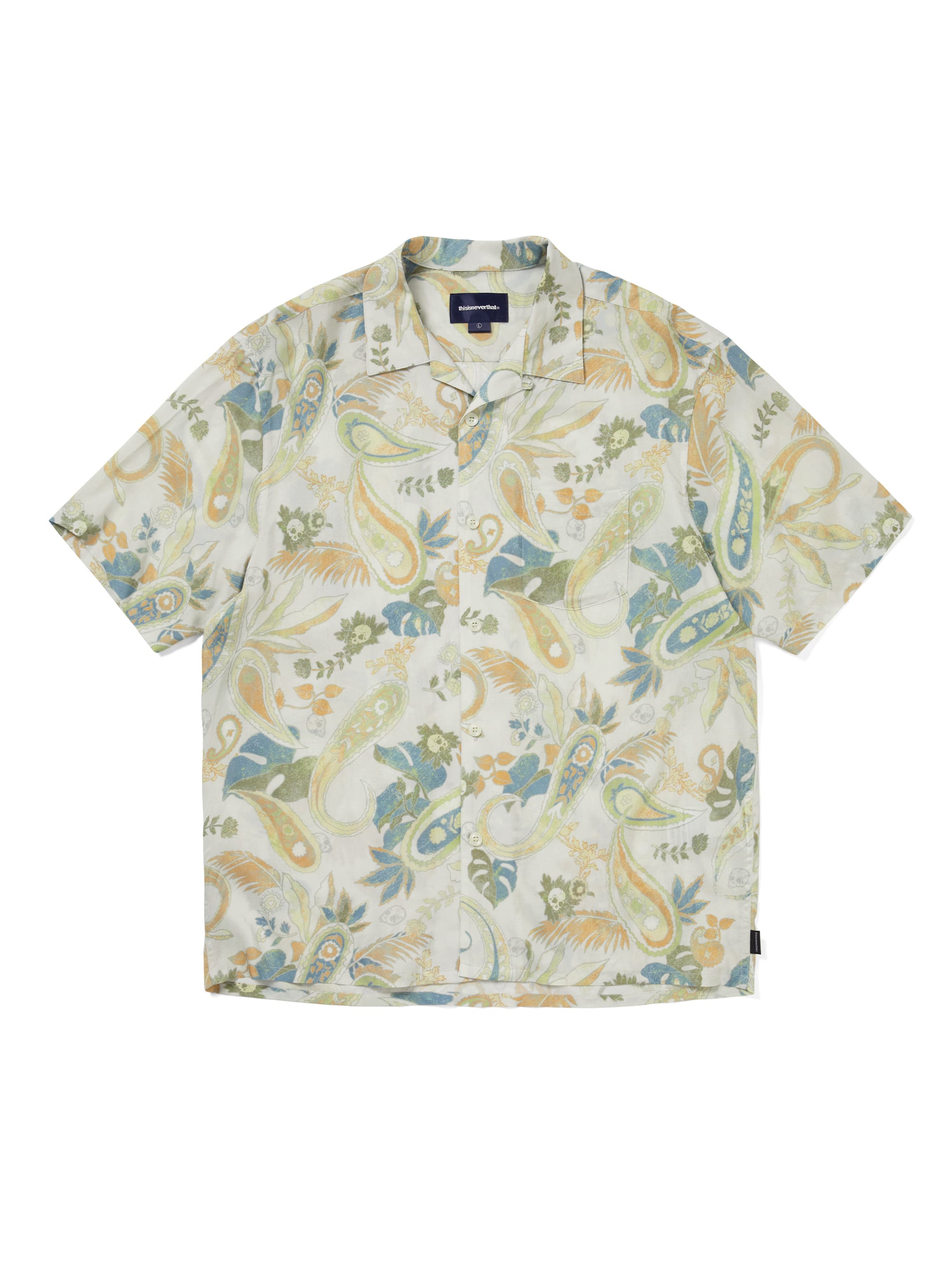 thisisneverthat - Weird Paisley S/S Shirt (Ivory) product image 1 | TRAB K-Fashion Australia