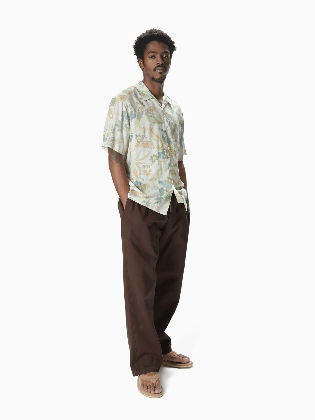 thisisneverthat - Weird Paisley S/S Shirt (Ivory) product image 4 | TRAB K-Fashion Australia
