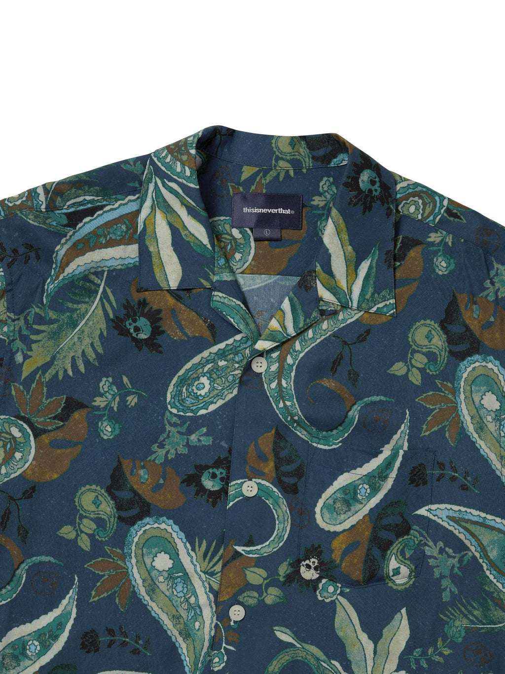 thisisneverthat - Weird Paisley S/S Shirt (Navy) product image 2 | TRAB K-Fashion Australia