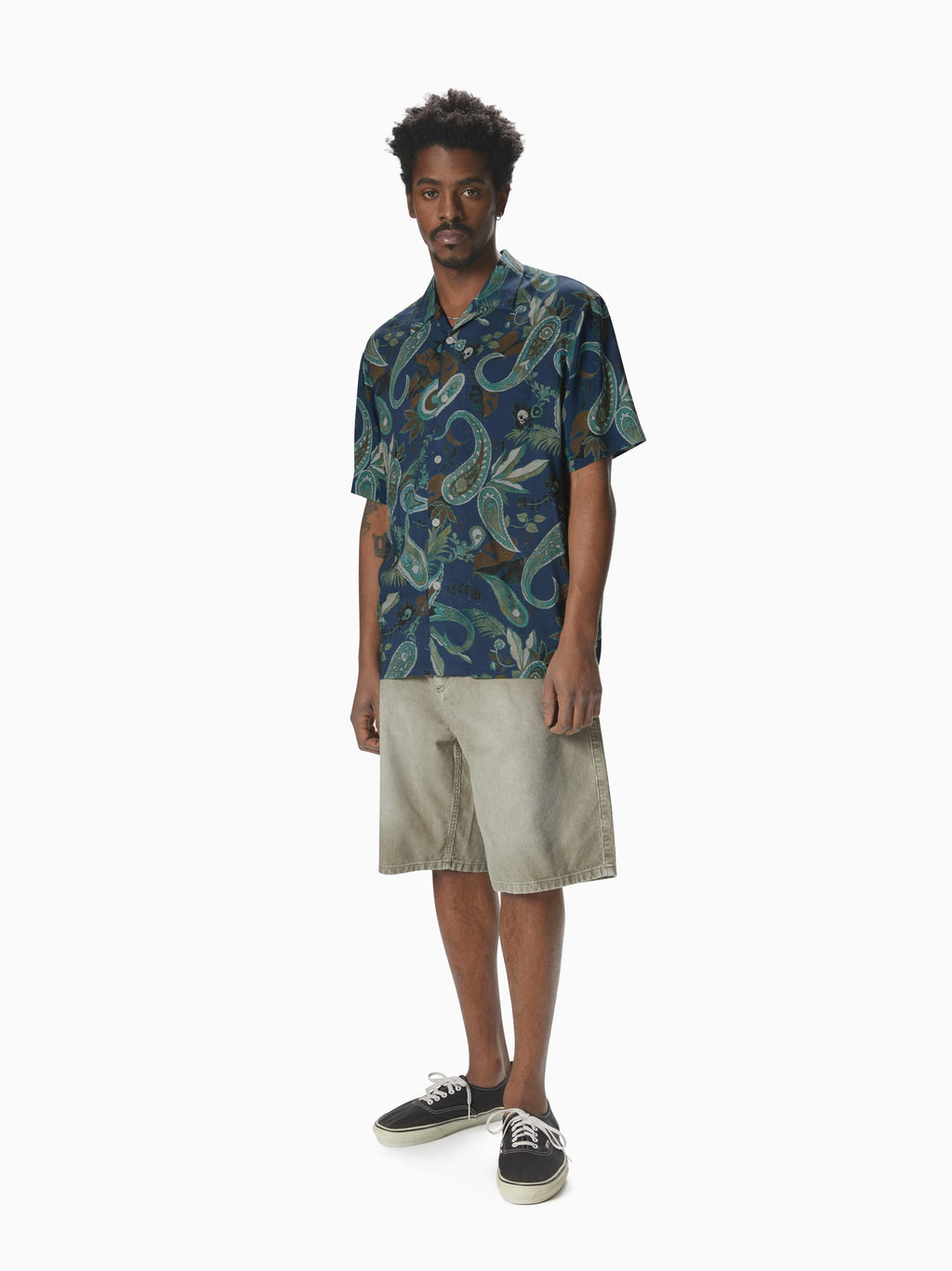 thisisneverthat - Weird Paisley S/S Shirt (Navy) product image 4 | TRAB K-Fashion Australia