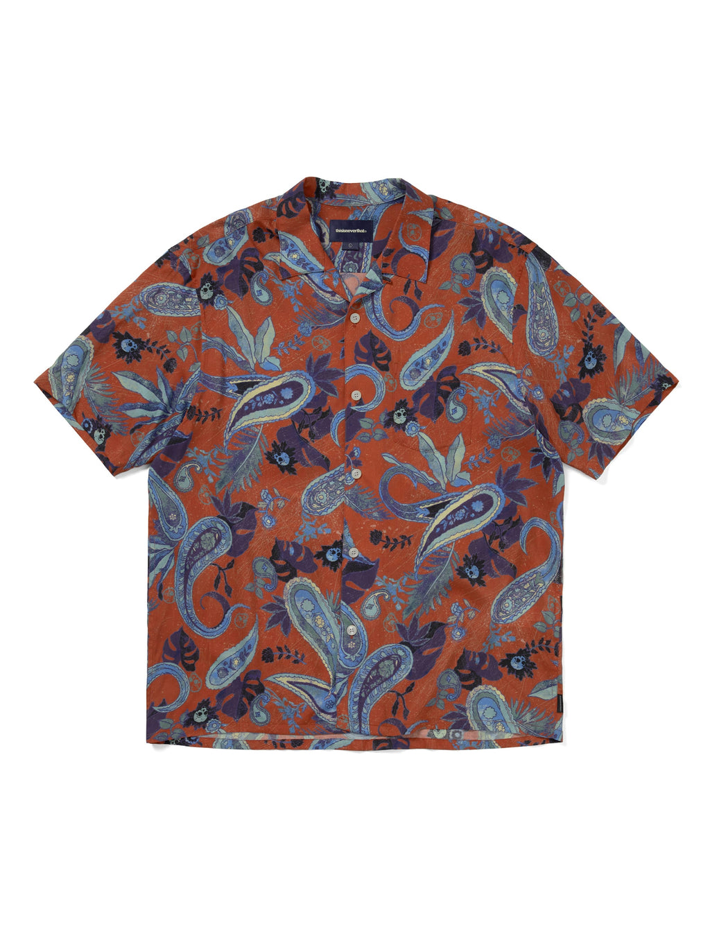 thisisneverthat - Weird Paisley S/S Shirt (Red) product image 1 | TRAB K-Fashion Australia
