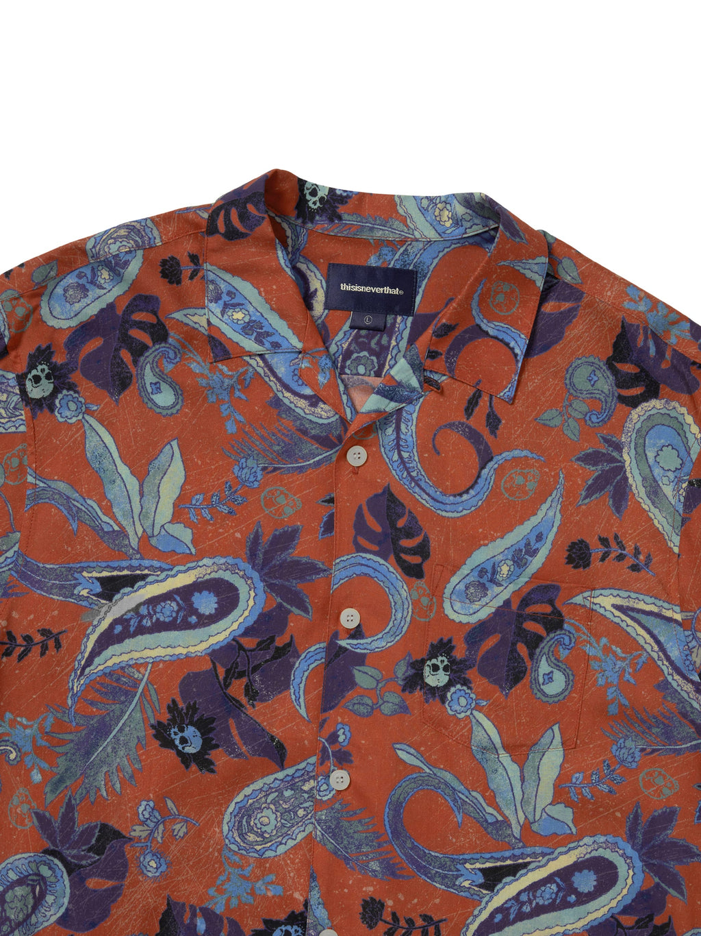 thisisneverthat - Weird Paisley S/S Shirt (Red) product image 2 | TRAB K-Fashion Australia