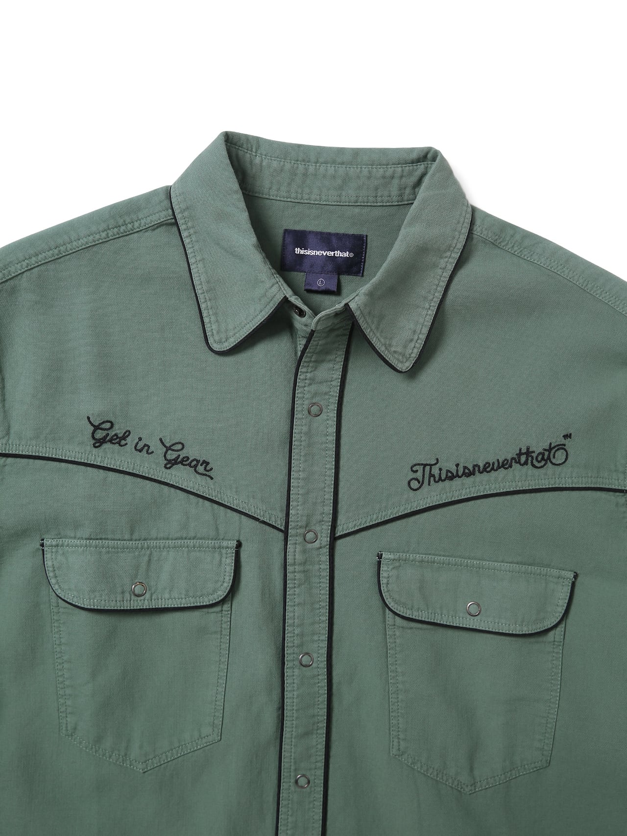 thisisneverthat - Western Shirt (Teal) product image 2 | TRAB K-Fashion Australia