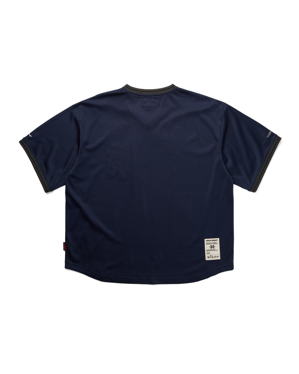 yeseyesee - Y.E.S Mesh Baseball Tee (Navy) product image 2 | TRAB K-Fashion Australia