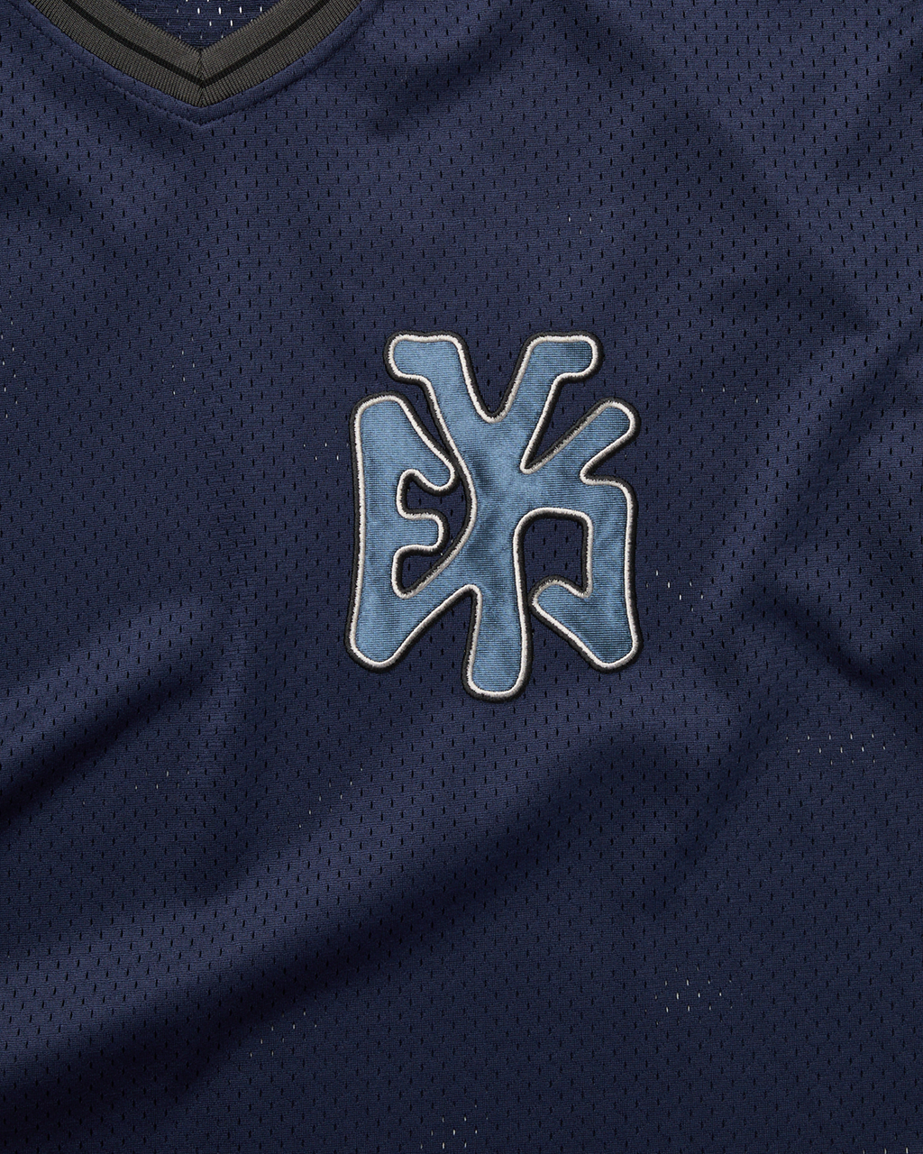 yeseyesee - Y.E.S Mesh Baseball Tee (Navy) product image 4 | TRAB K-Fashion Australia
