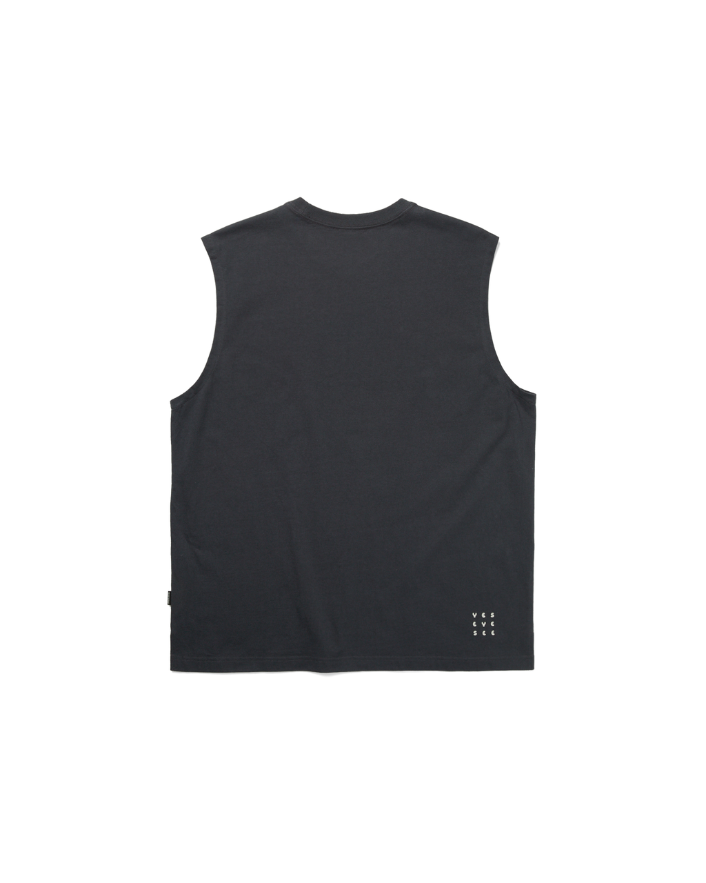 yeseyesee - Y.E.S Oval Logo Sleeveless (Charcoal) product image 2 | TRAB K-Fashion Australia