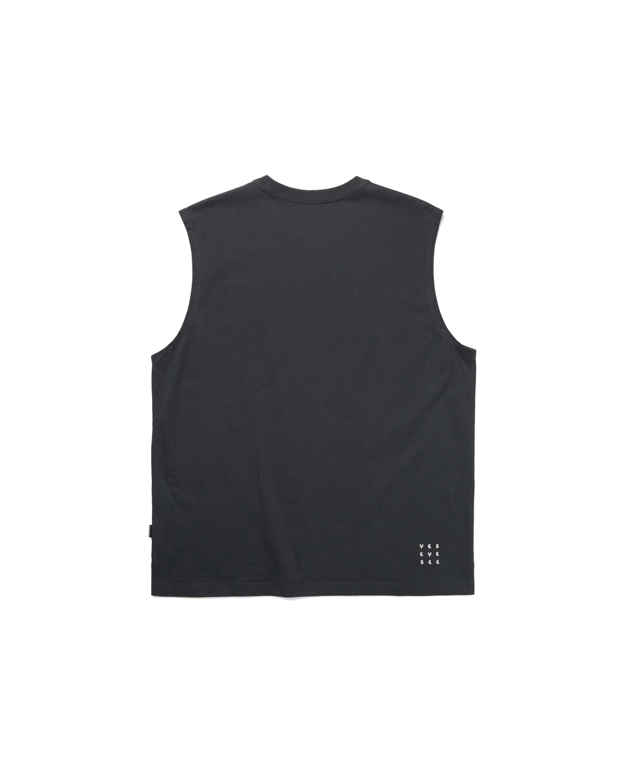 yeseyesee - Y.E.S Oval Logo Sleeveless (Charcoal) product image 2 | TRAB K-Fashion Australia