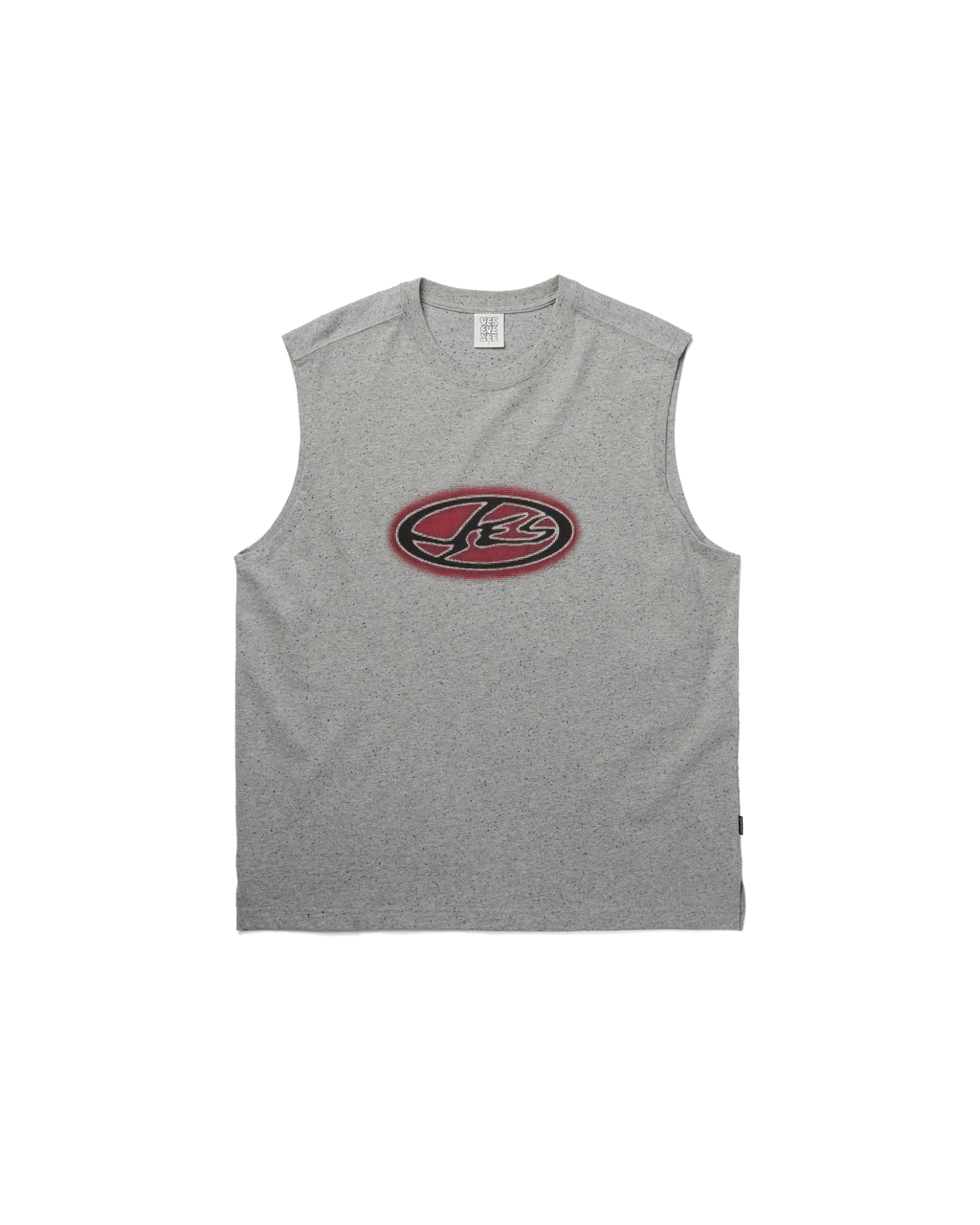yeseyesee - Y.E.S Oval Logo Sleeveless (Grey) product image 1 | TRAB K-Fashion Australia