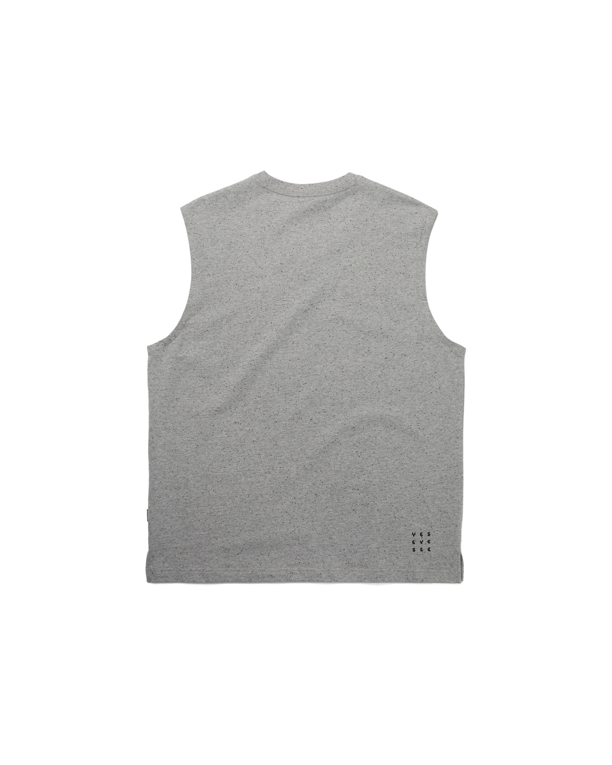 yeseyesee - Y.E.S Oval Logo Sleeveless (Grey) product image 2 | TRAB K-Fashion Australia
