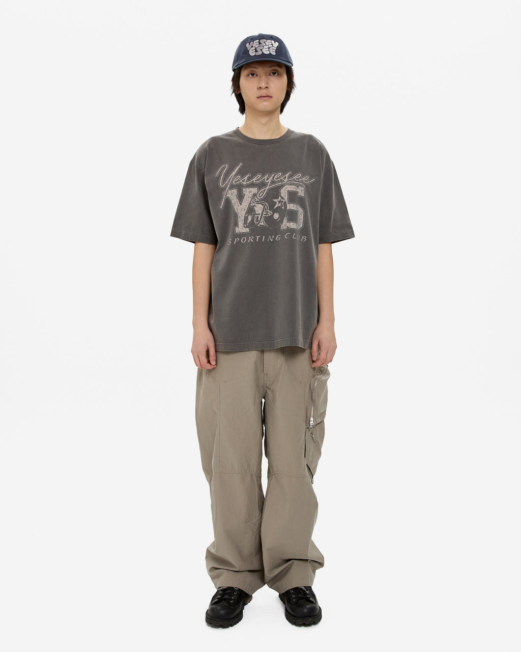 yeseyesee - Y.E.S Sporting Club Tee (Charcoal) product image 7 | TRAB K-Fashion Australia