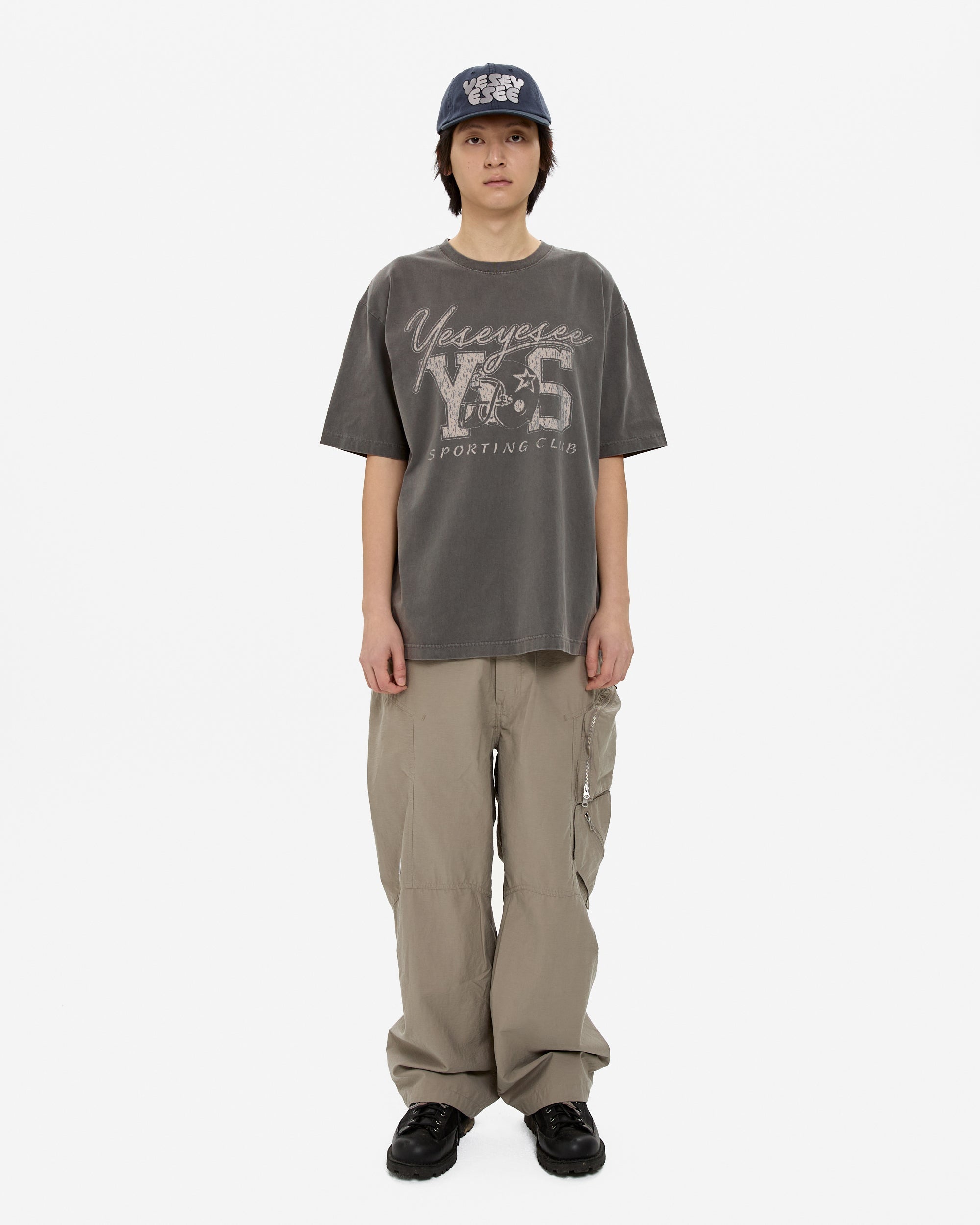 yeseyesee - Y.E.S Sporting Club Tee (Charcoal) product image 7 | TRAB K-Fashion Australia