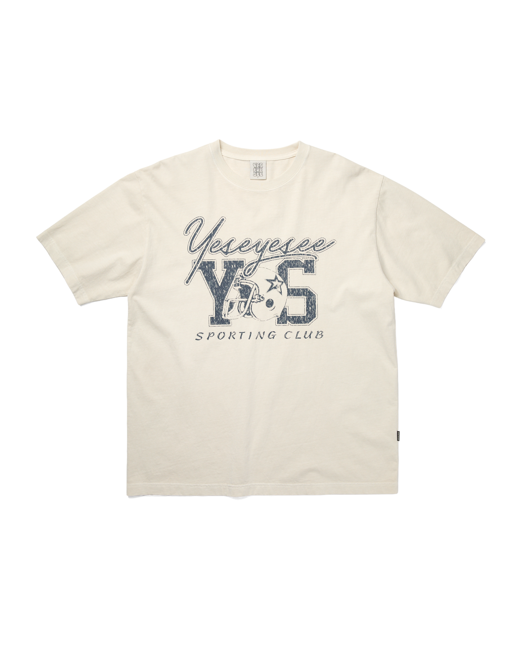 yeseyesee - Y.E.S Sporting Club Tee (Natural) product image 1 | TRAB K-Fashion Australia