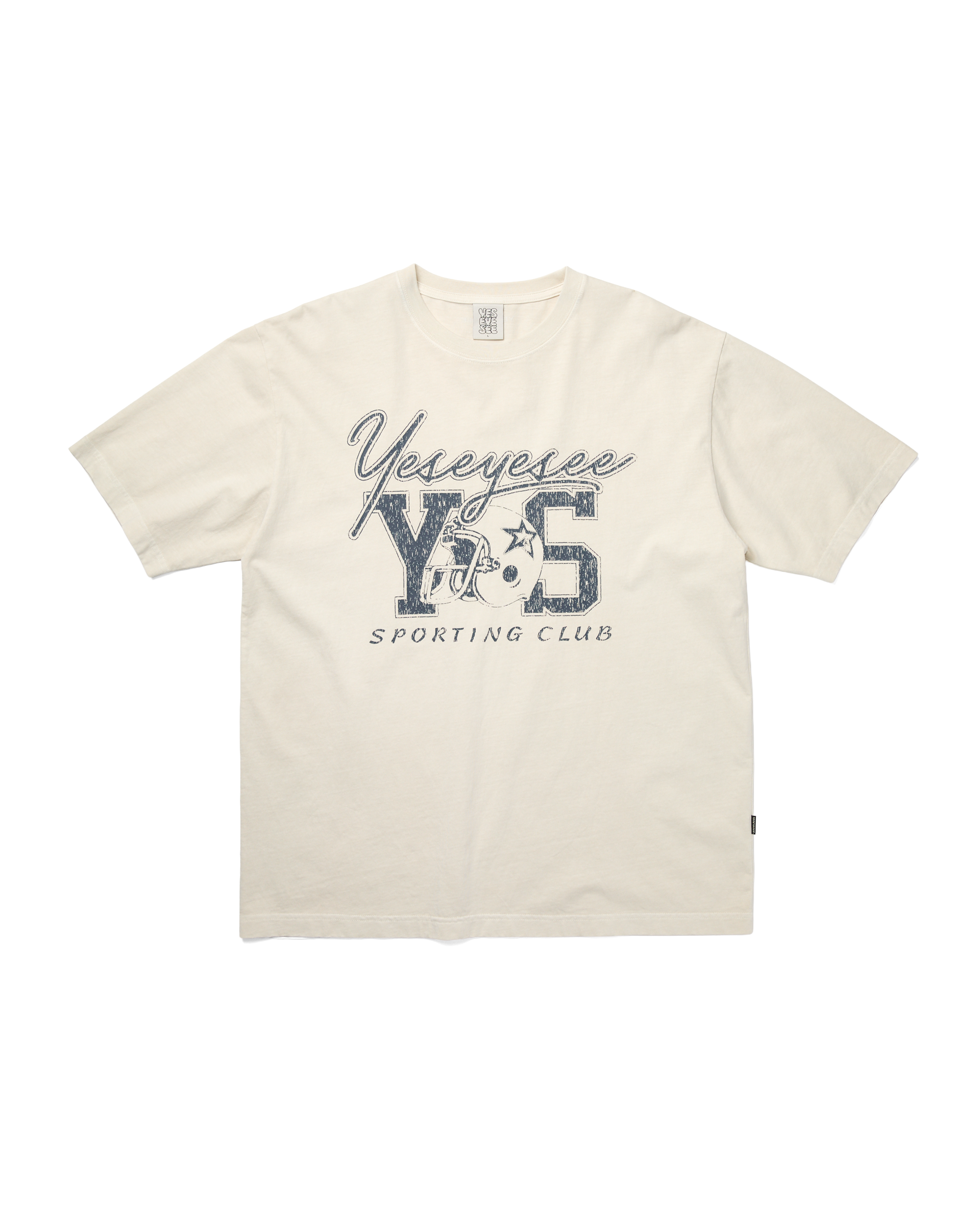 yeseyesee - Y.E.S Sporting Club Tee (Natural) product image 1 | TRAB K-Fashion Australia