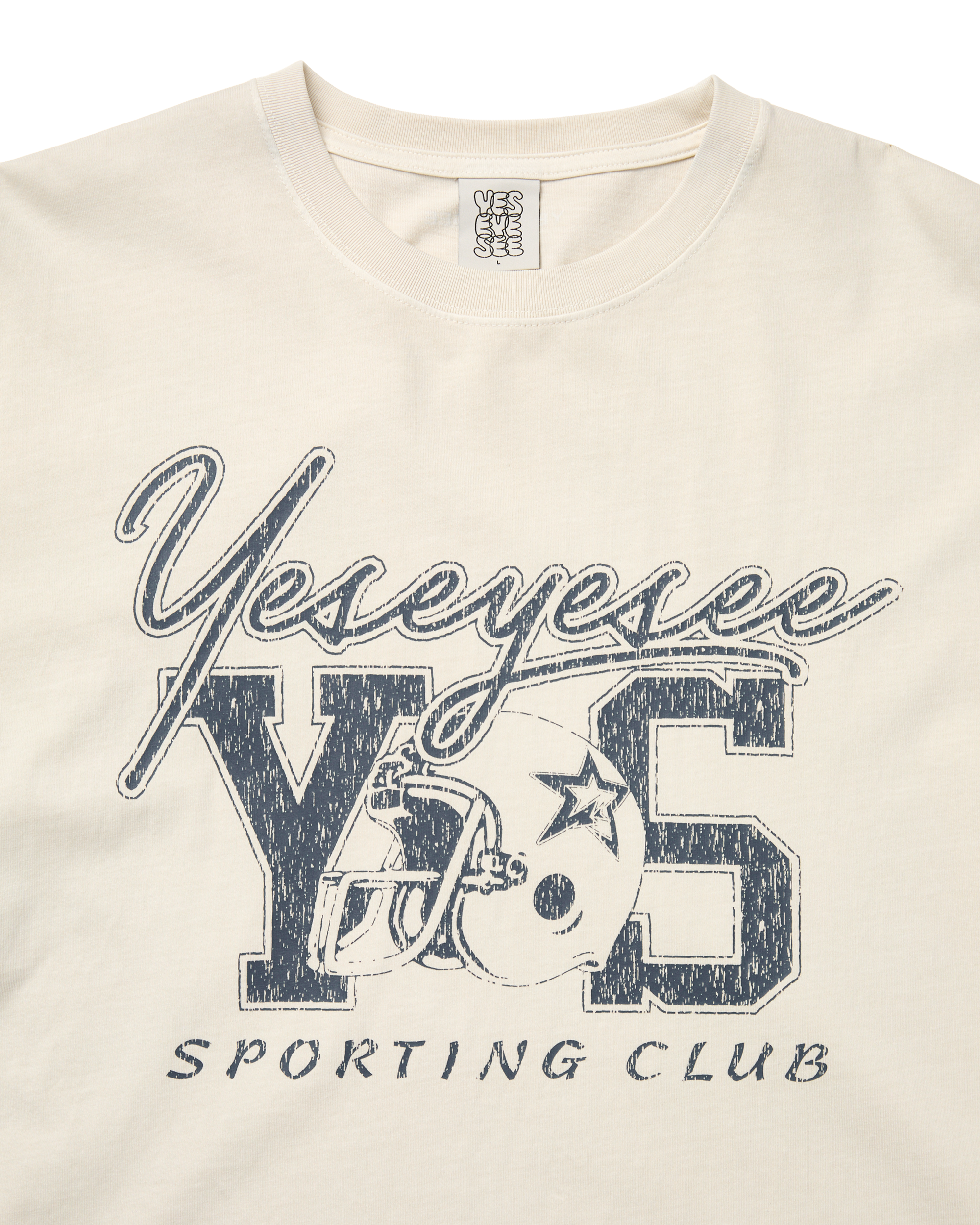 yeseyesee - Y.E.S Sporting Club Tee (Natural) product image 3 | TRAB K-Fashion Australia
