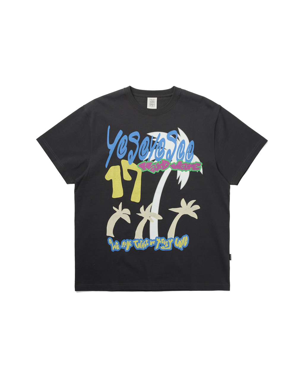yeseyesee - Y.E.S Tropical Tee (Charcoal) product image 1 | TRAB K-Fashion Australia