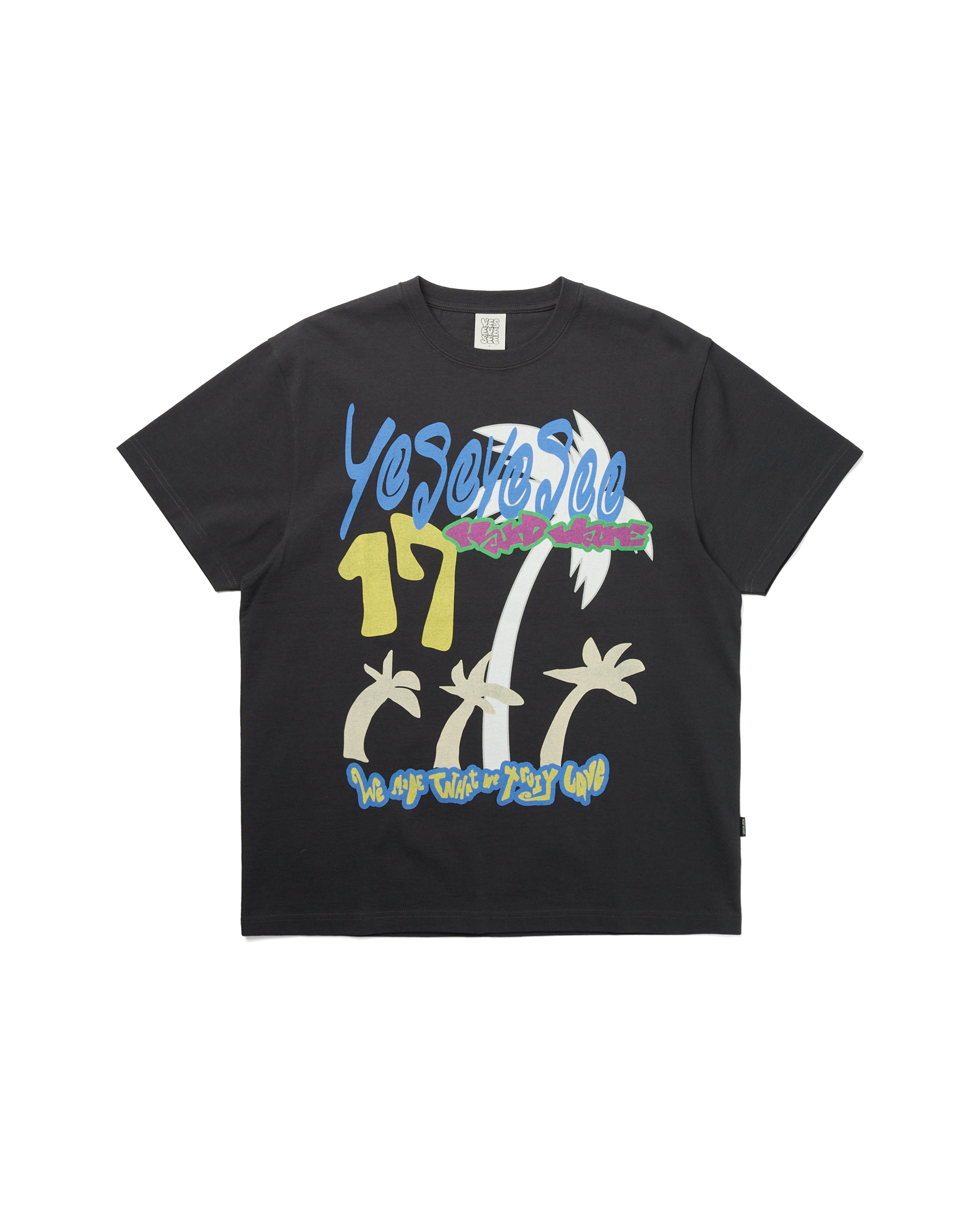 yeseyesee - Y.E.S Tropical Tee (Charcoal) product image 1 | TRAB K-Fashion Australia
