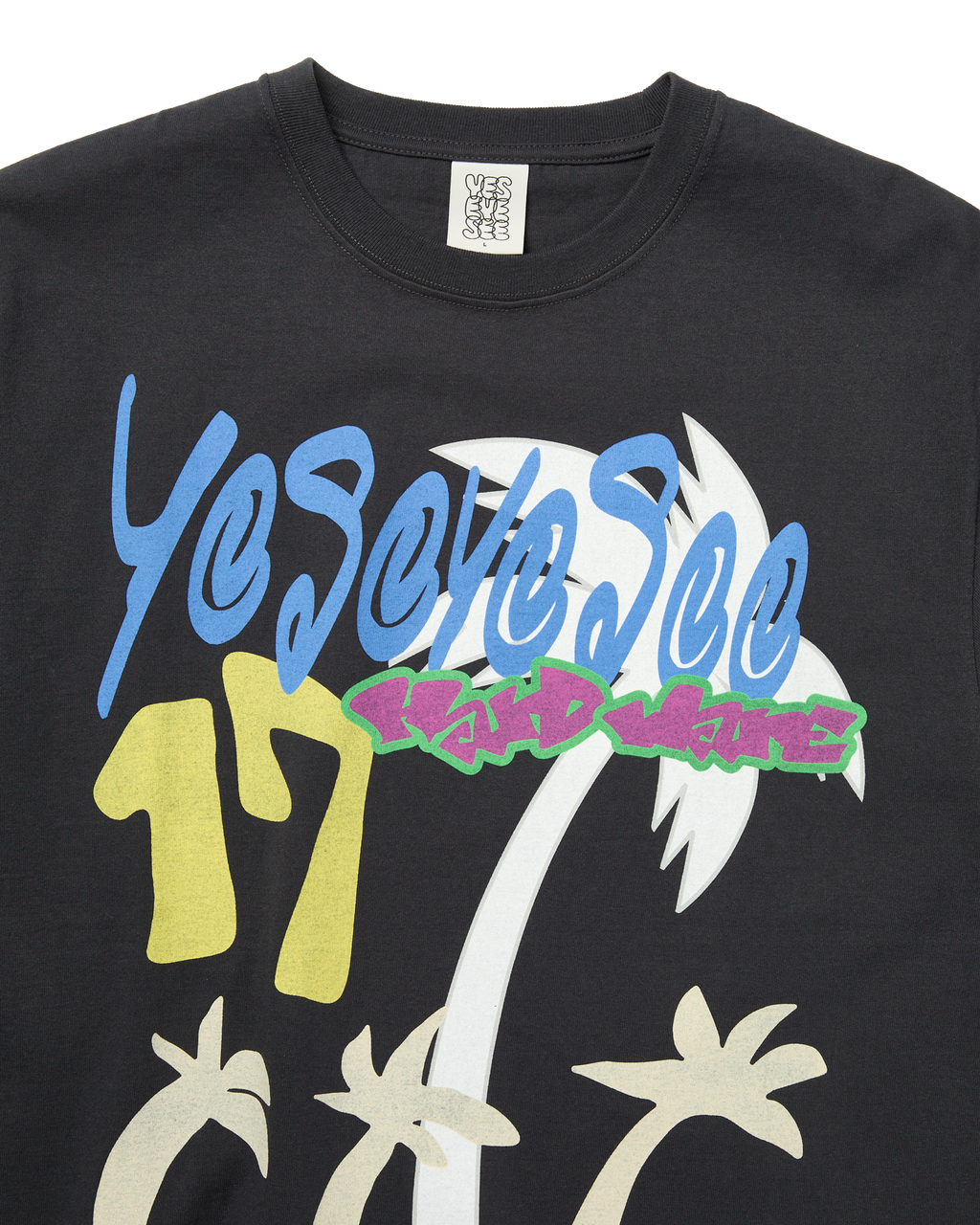 yeseyesee - Y.E.S Tropical Tee (Charcoal) product image 3 | TRAB K-Fashion Australia