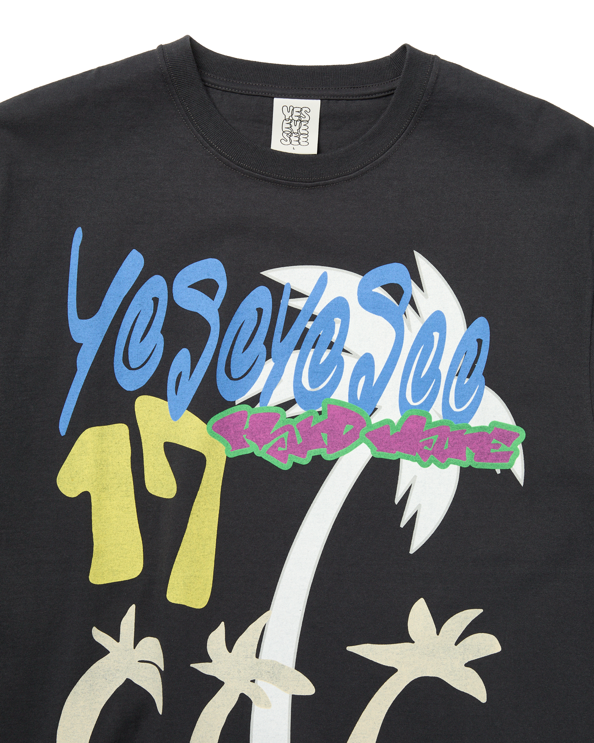 yeseyesee - Y.E.S Tropical Tee (Charcoal) product image 3 | TRAB K-Fashion Australia