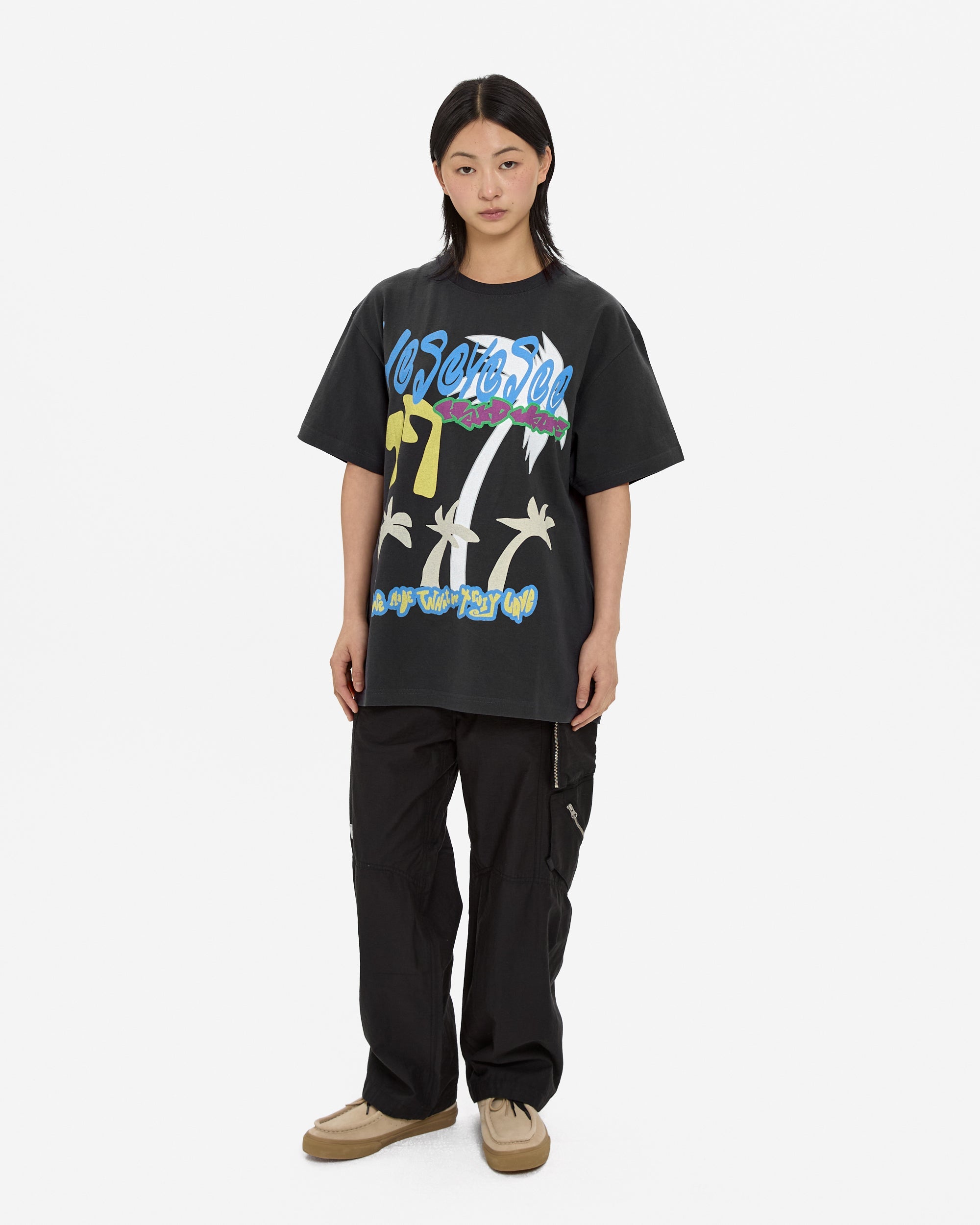 yeseyesee - Y.E.S Tropical Tee (Charcoal) product image 7 | TRAB K-Fashion Australia