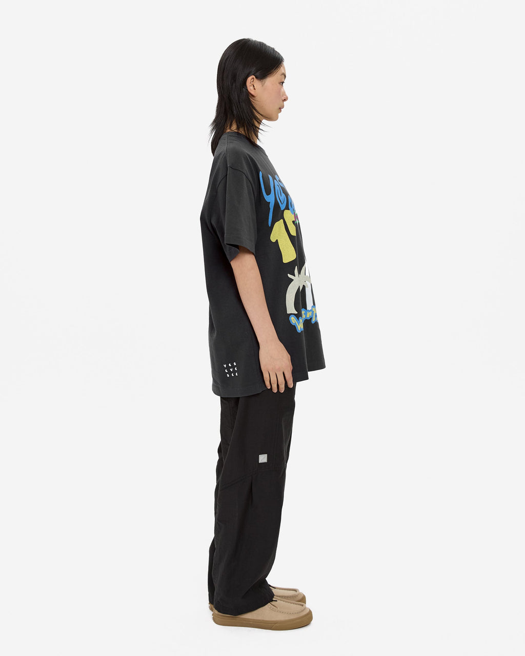 yeseyesee - Y.E.S Tropical Tee (Charcoal) product image 9 | TRAB K-Fashion Australia