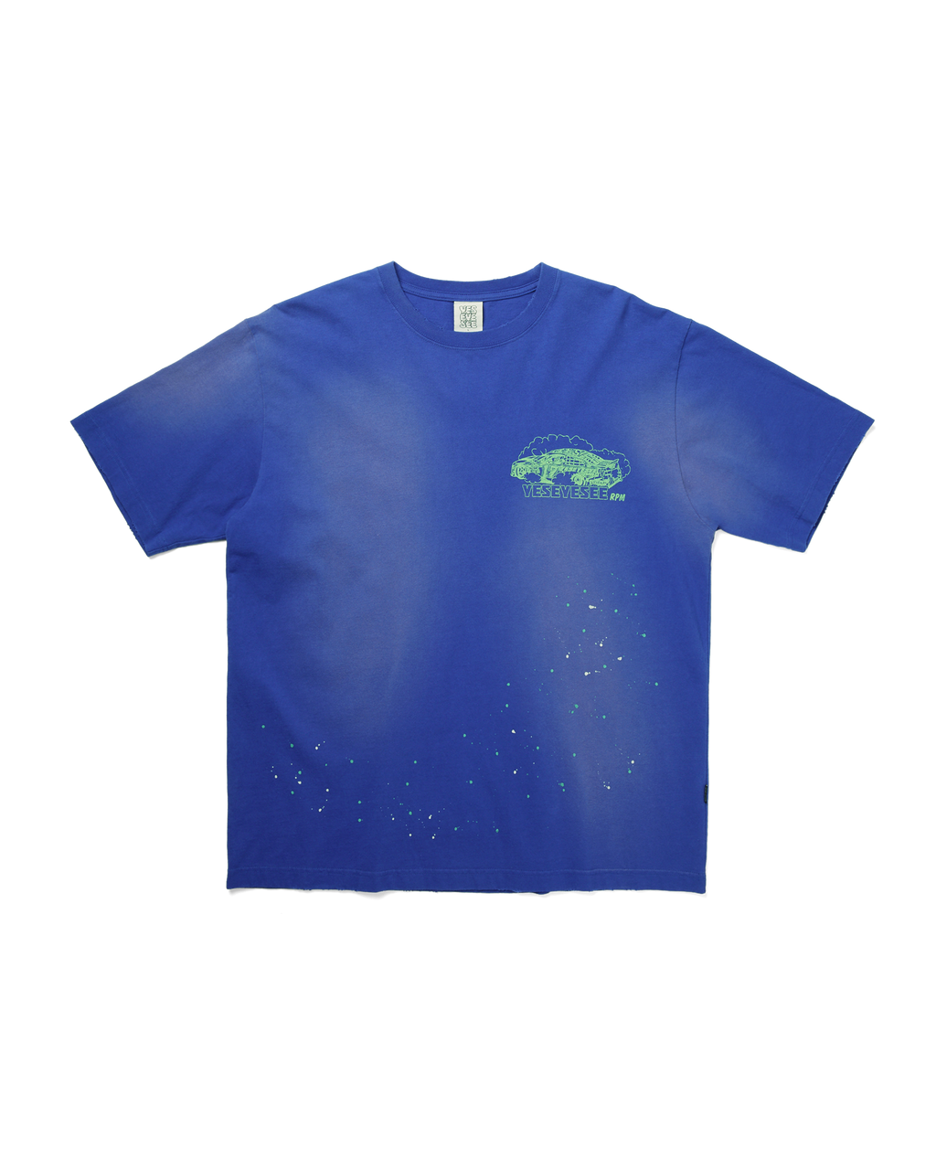 yeseyesee - Y.E.S Vintage Racing Tee (Blue) product image 1 | TRAB K-Fashion Australia