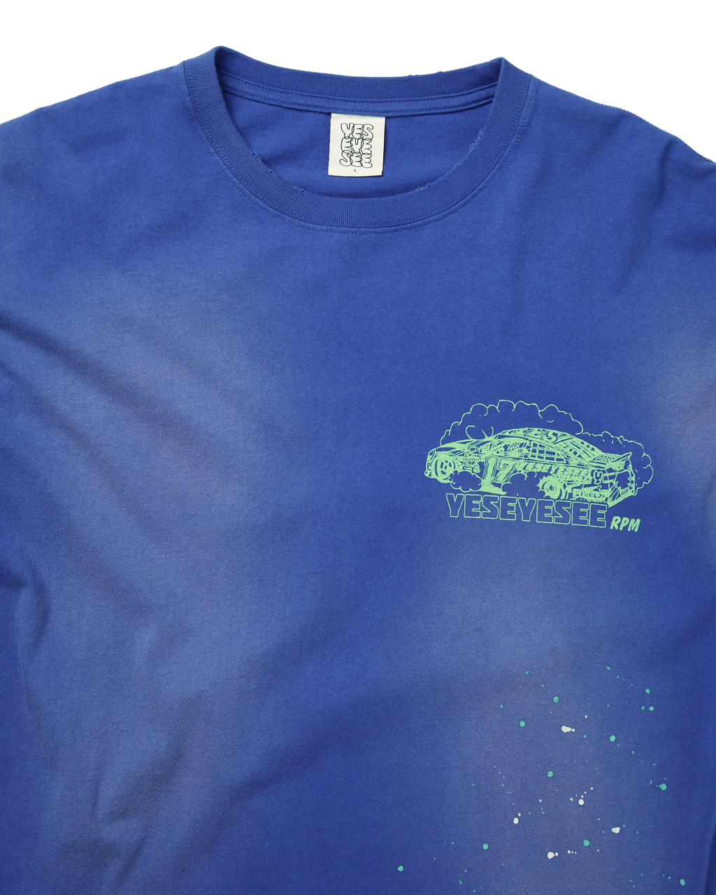 yeseyesee - Y.E.S Vintage Racing Tee (Blue) product image 3 | TRAB K-Fashion Australia