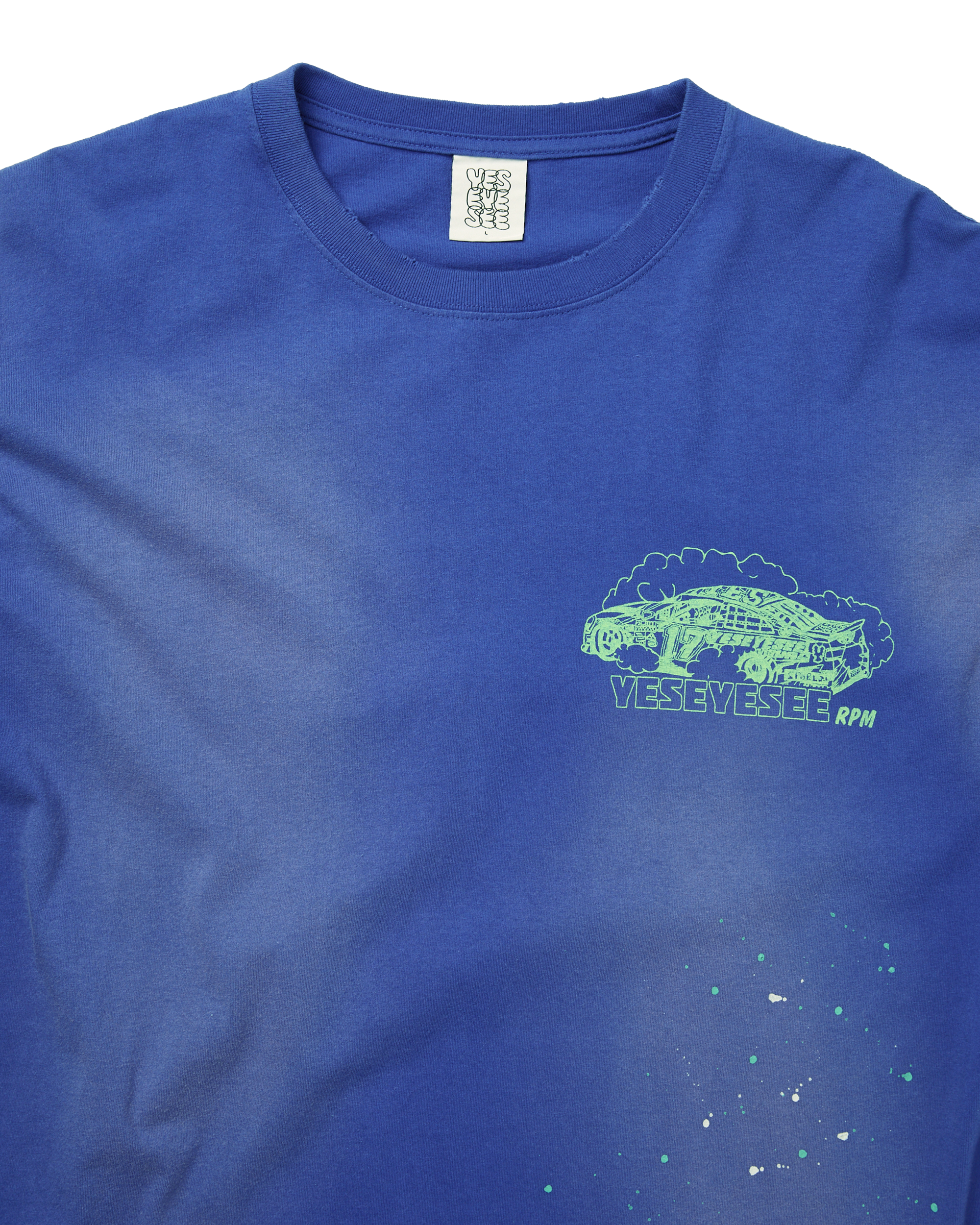 yeseyesee - Y.E.S Vintage Racing Tee (Blue) product image 3 | TRAB K-Fashion Australia