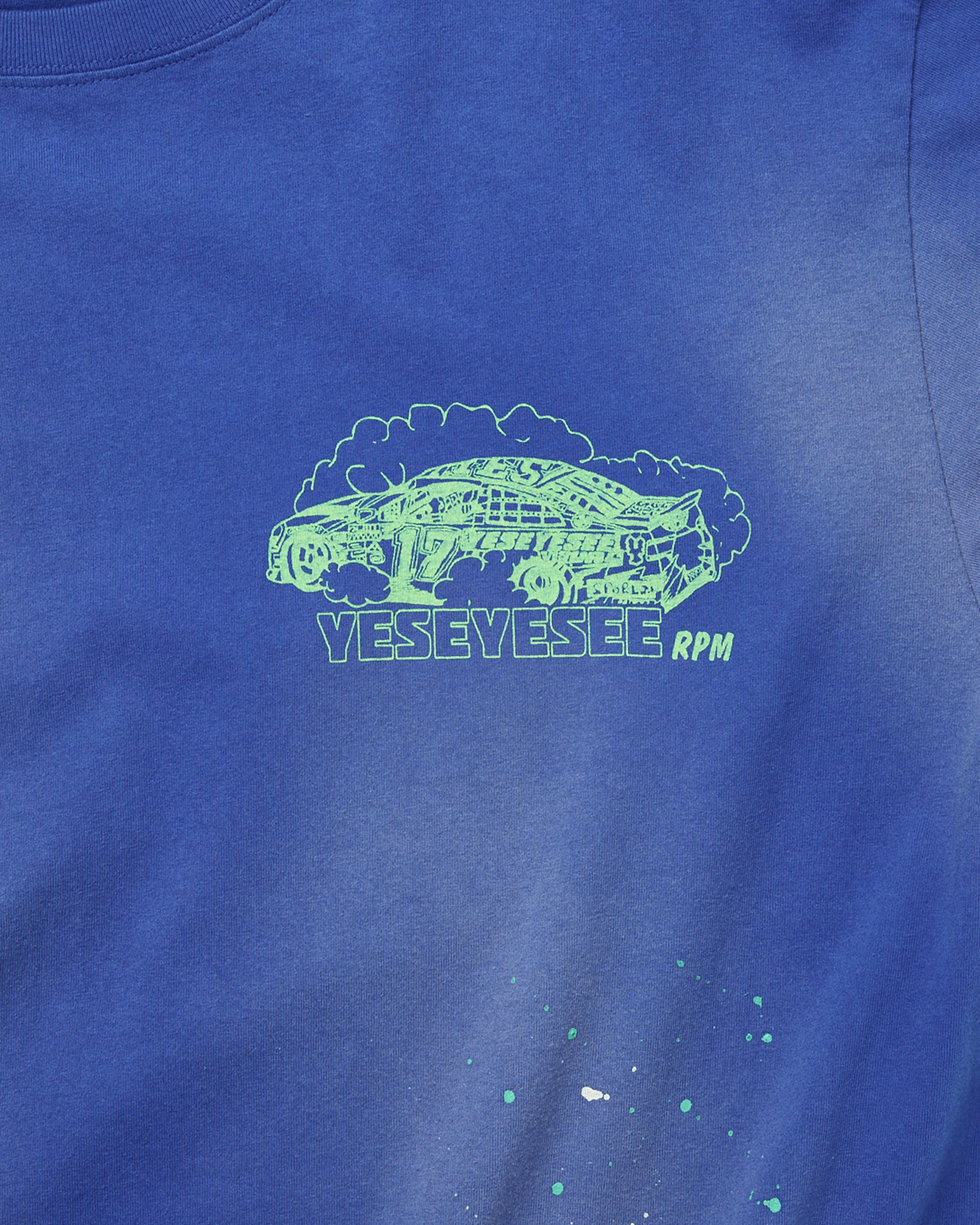 yeseyesee - Y.E.S Vintage Racing Tee (Blue) product image 4 | TRAB K-Fashion Australia