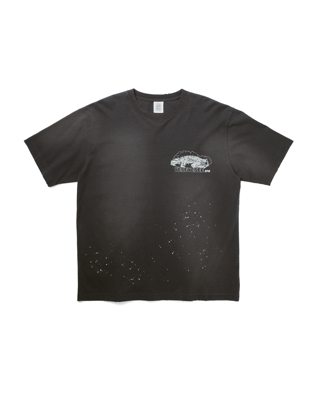 yeseyesee - Y.E.S Vintage Racing Tee (Charcoal) product image 1 | TRAB K-Fashion Australia