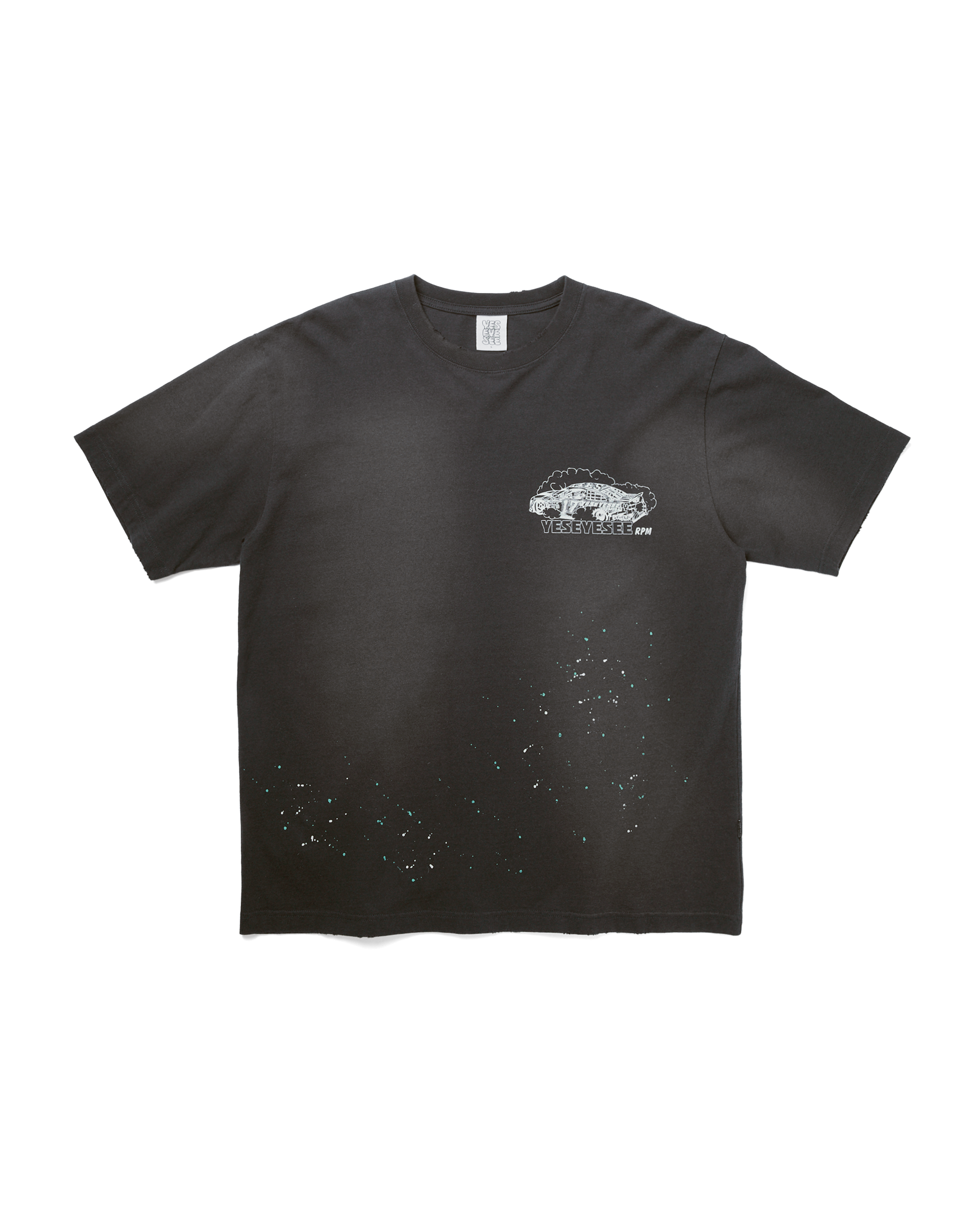 yeseyesee - Y.E.S Vintage Racing Tee (Charcoal) product image 1 | TRAB K-Fashion Australia