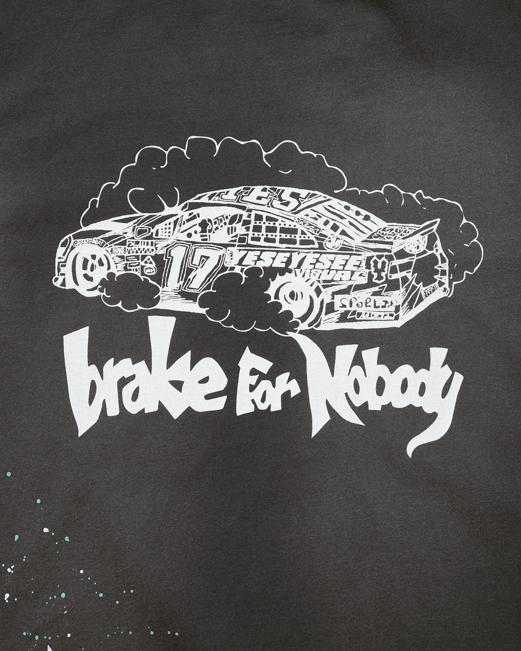 yeseyesee - Y.E.S Vintage Racing Tee (Charcoal) product image 5 | TRAB K-Fashion Australia