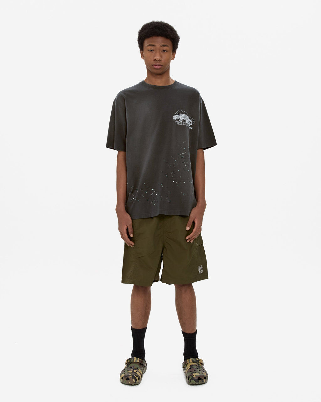 yeseyesee - Y.E.S Vintage Racing Tee (Charcoal) product image 7 | TRAB K-Fashion Australia