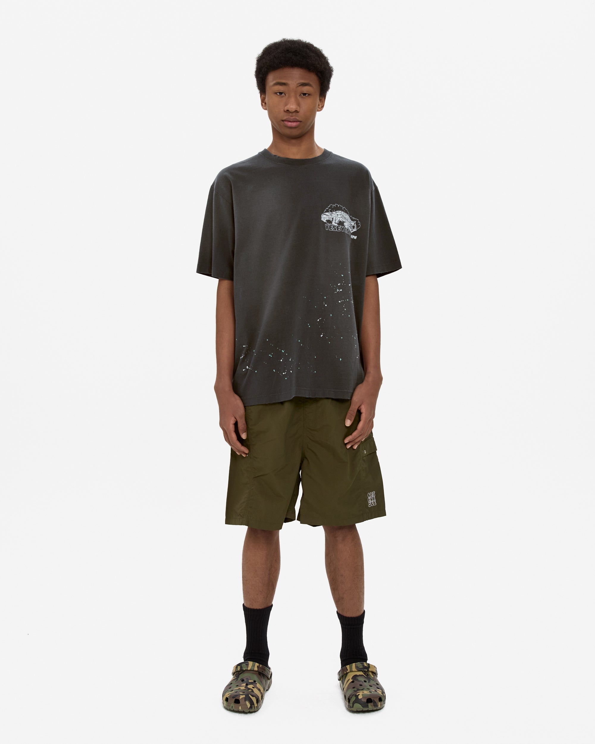 yeseyesee - Y.E.S Vintage Racing Tee (Charcoal) product image 7 | TRAB K-Fashion Australia