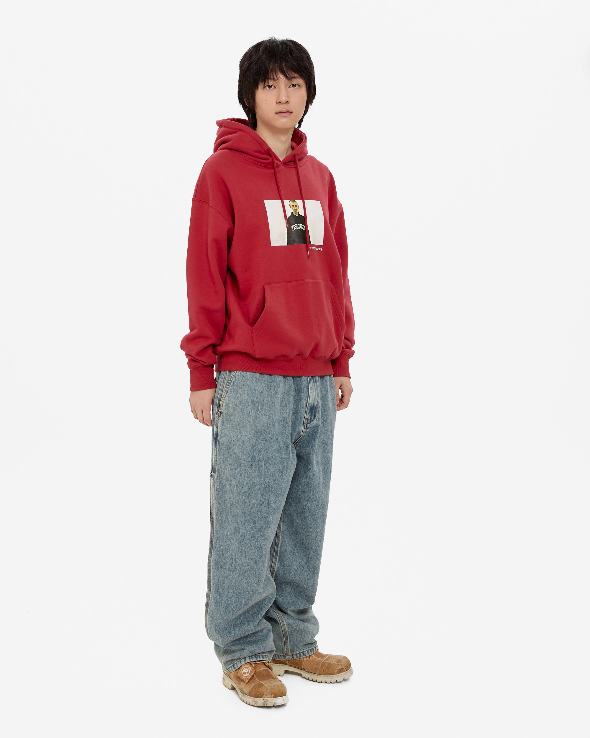 yeseyesee - Y.E.S Arch Boy Hoodie (Red) product image 9 | TRAB K-Fashion Australia