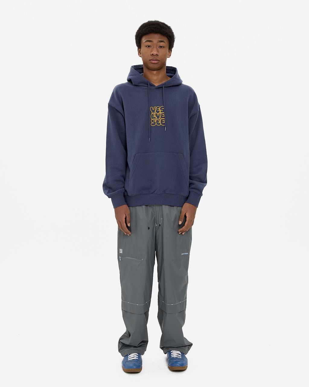 yeseyesee - Y.E.S C-Logo Hoodie (Light Navy) product image 7 | TRAB K-Fashion Australia