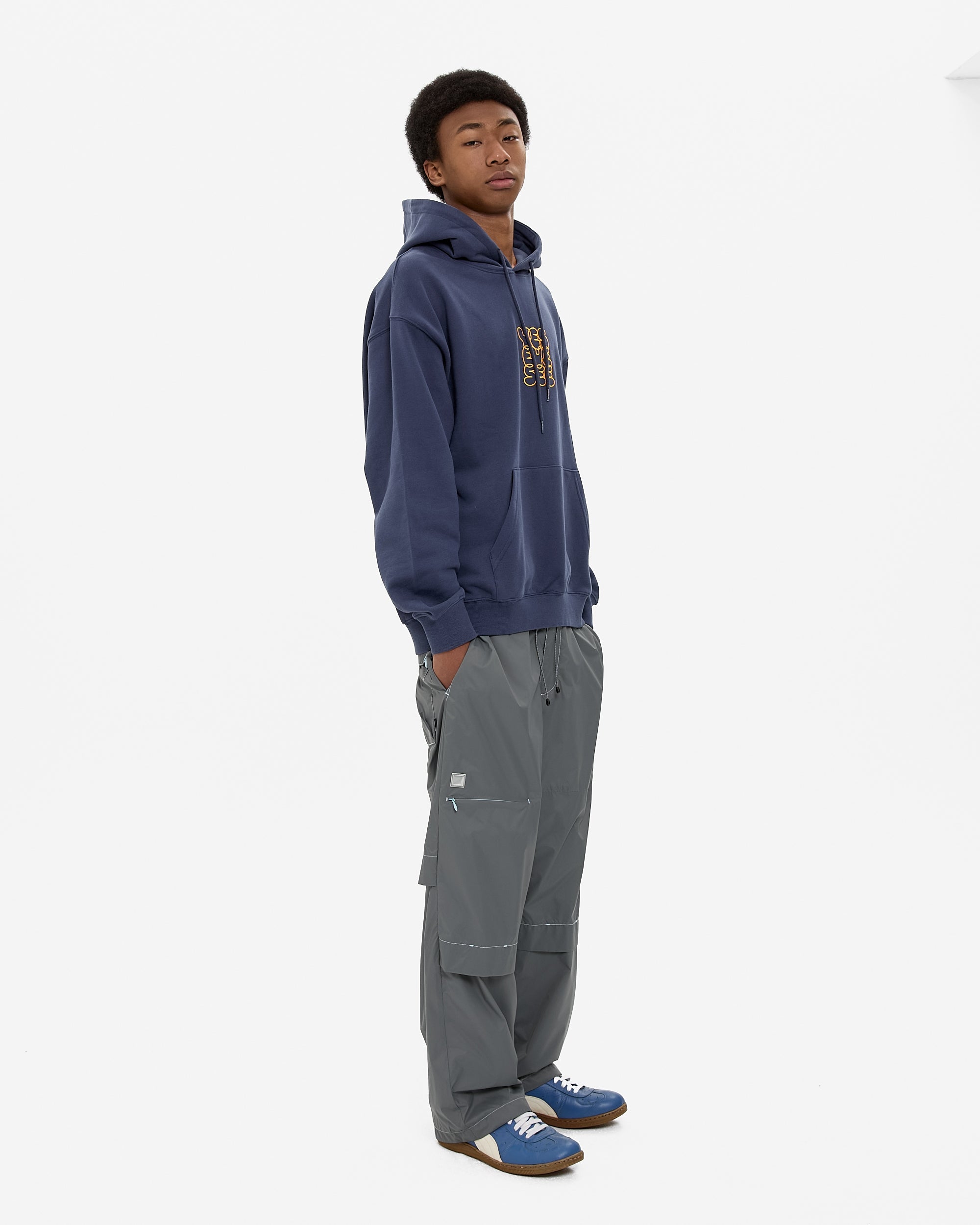 yeseyesee - Y.E.S C-Logo Hoodie (Light Navy) product image 8 | TRAB K-Fashion Australia