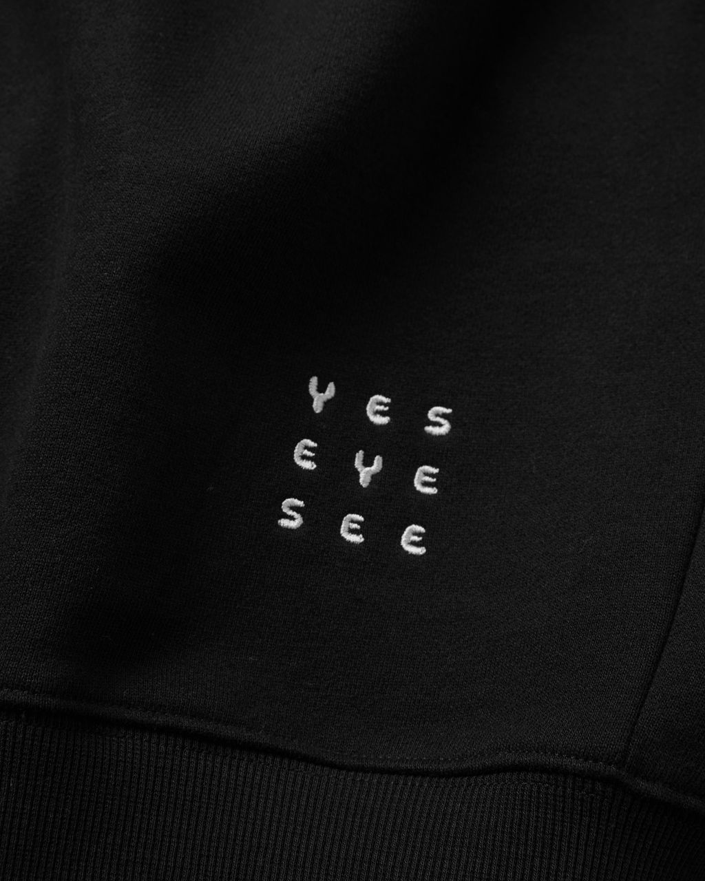 yeseyesee - Y.E.S Checkered Logo Sweatshirt (Black) product image 5 | TRAB K-Fashion Australia