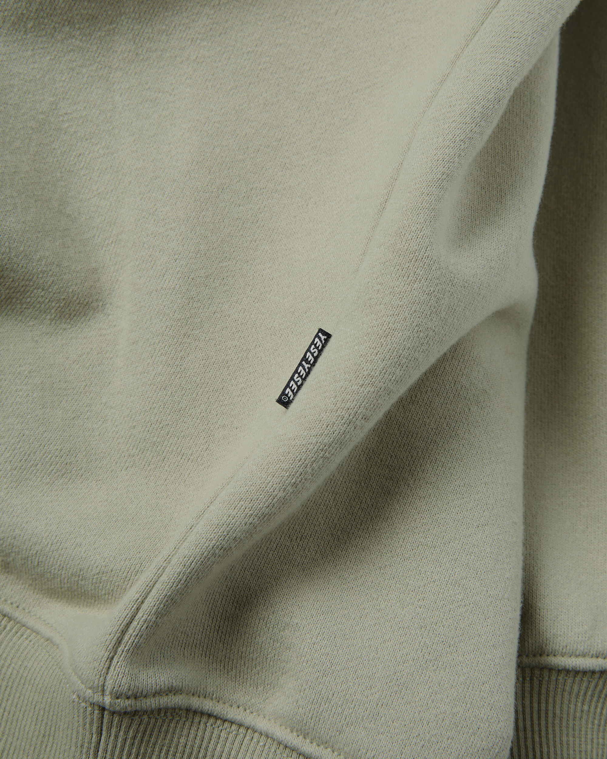 yeseyesee - Y.E.S Checkered Logo Sweatshirt (Light Olive) product image 4 | TRAB K-Fashion Australia