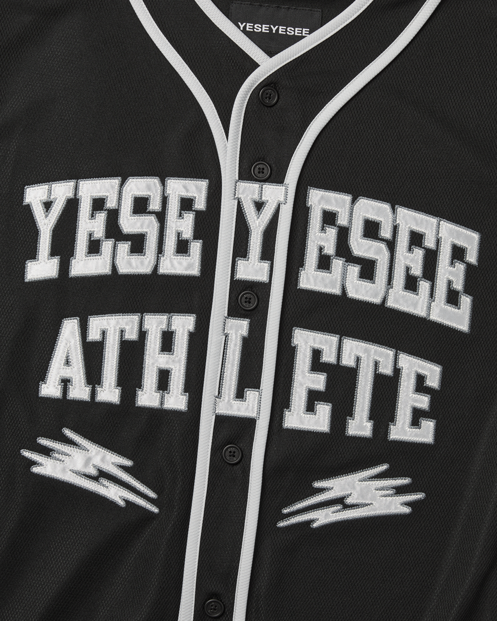 yeseyesee - Y.E.S College Baseball Jersey (Black) product image 4 | TRAB K-Fashion Australia