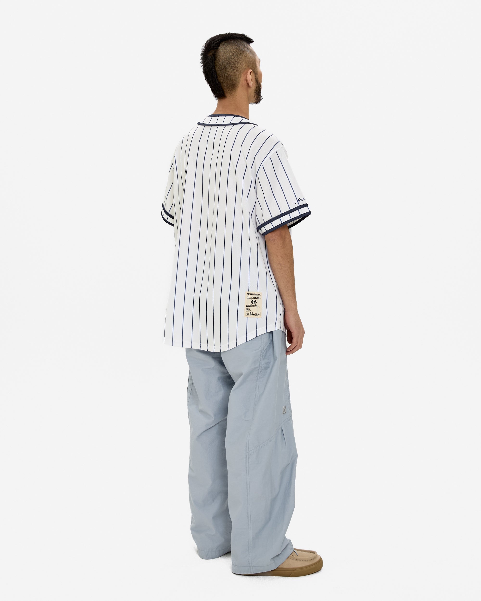 yeseyesee - Y.E.S College Baseball Jersey (White) product image 10 | TRAB K-Fashion Australia