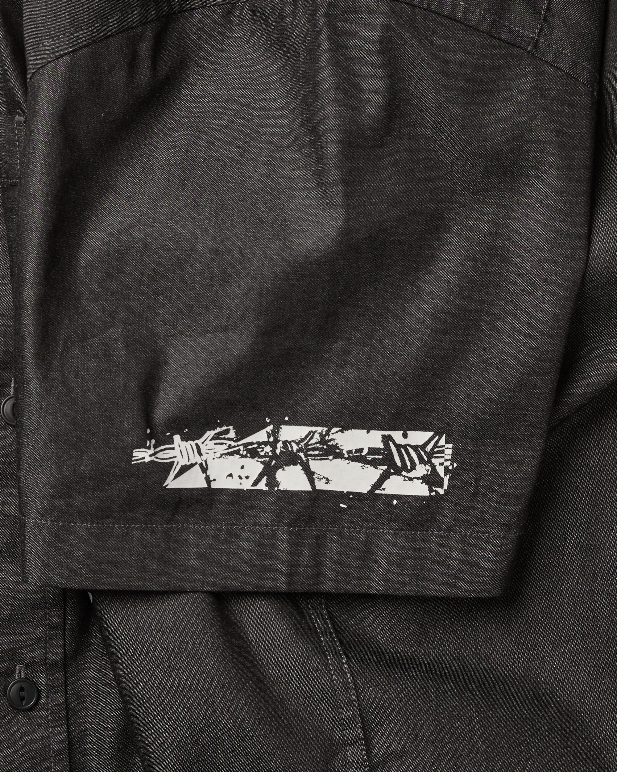 yeseyesee - Y.E.S Doodle Half Shirt (Black) product image 8 | TRAB K-Fashion Australia